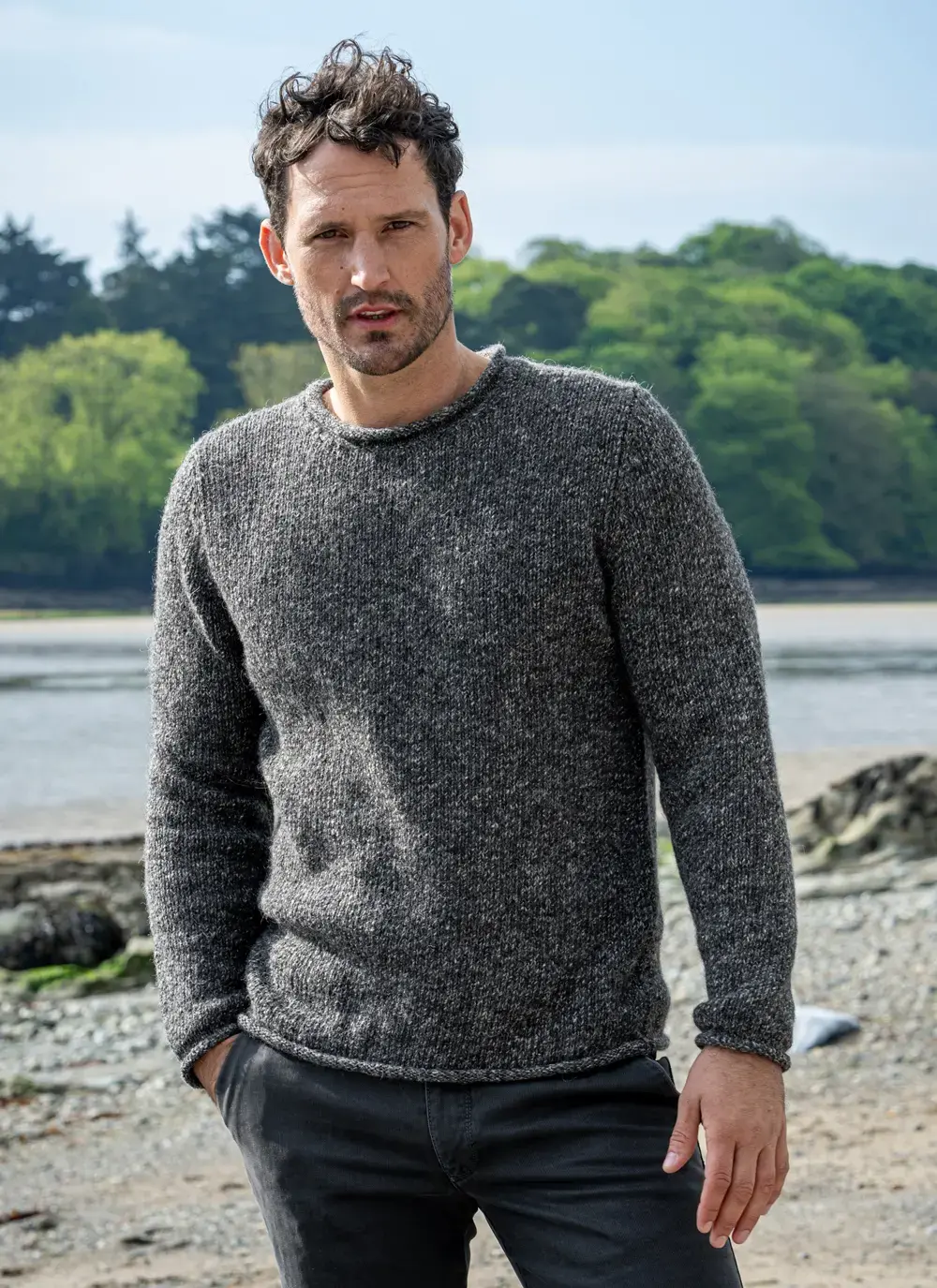 Alpaca Roll Neck Sweater