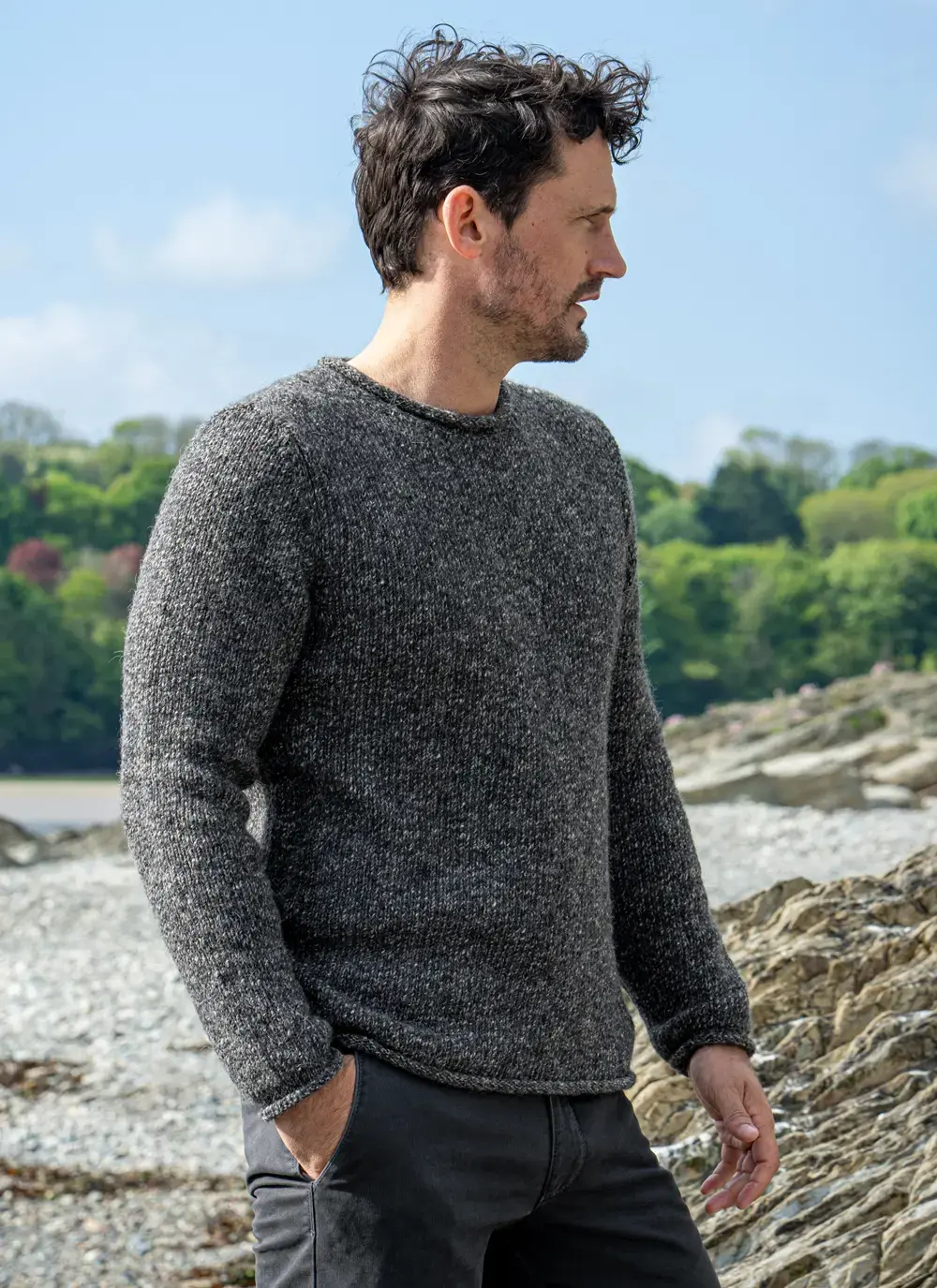 Alpaca Roll Neck Sweater