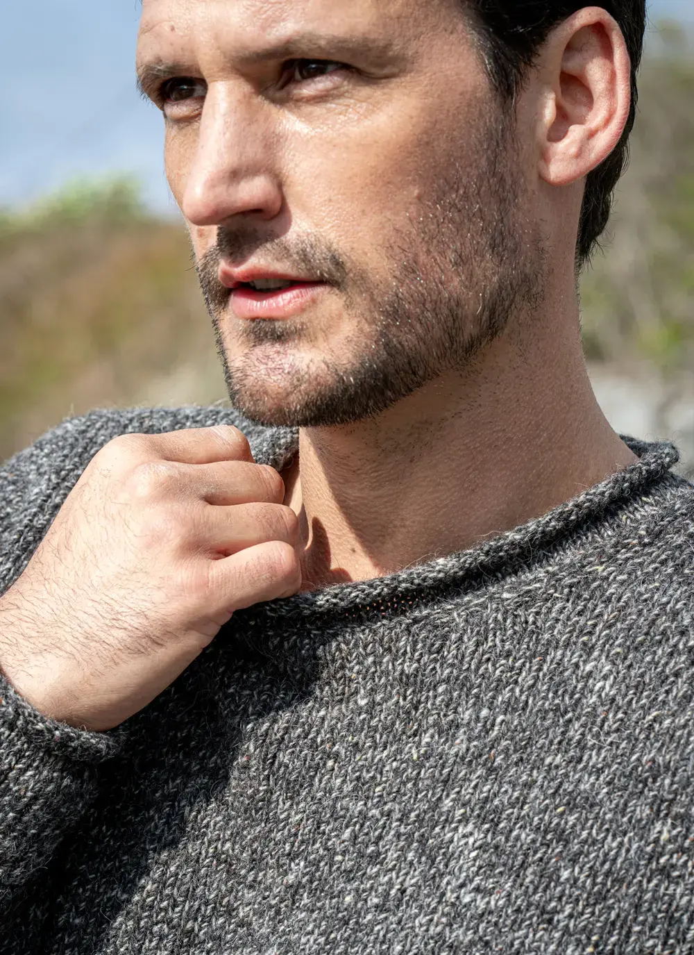 Alpaca Roll Neck Sweater