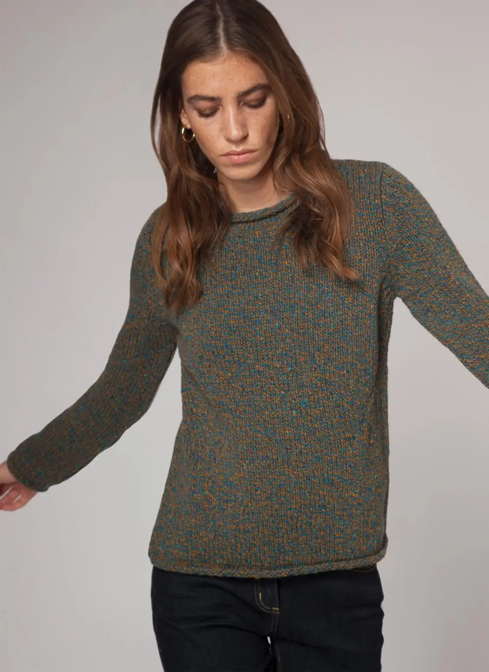 Fisherman Roll Neck Sweater