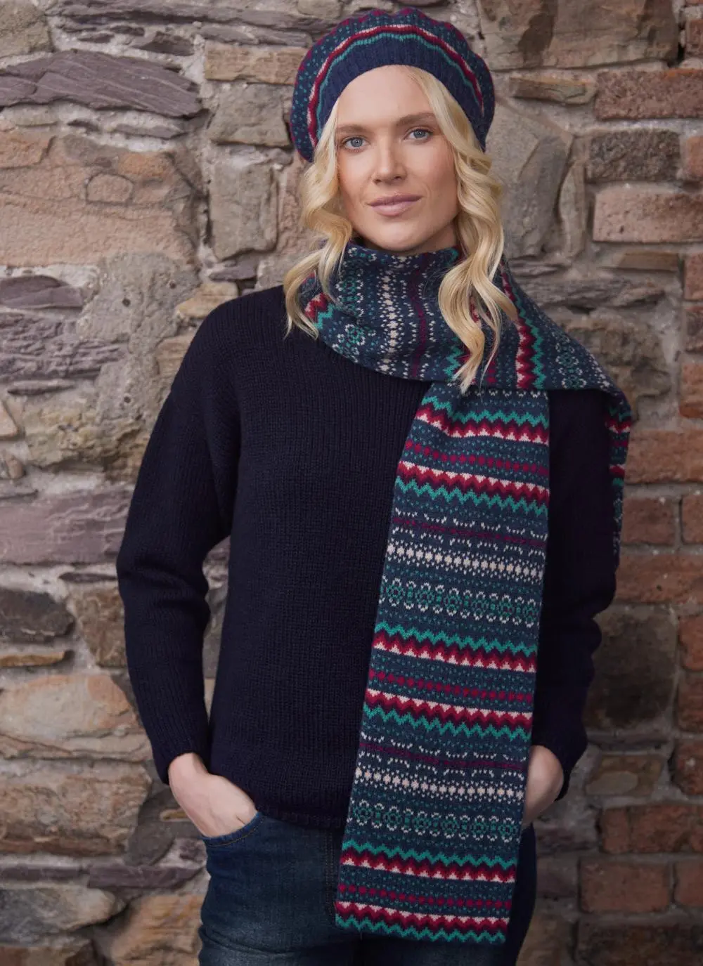 Fairisle Hope Knit Scarf