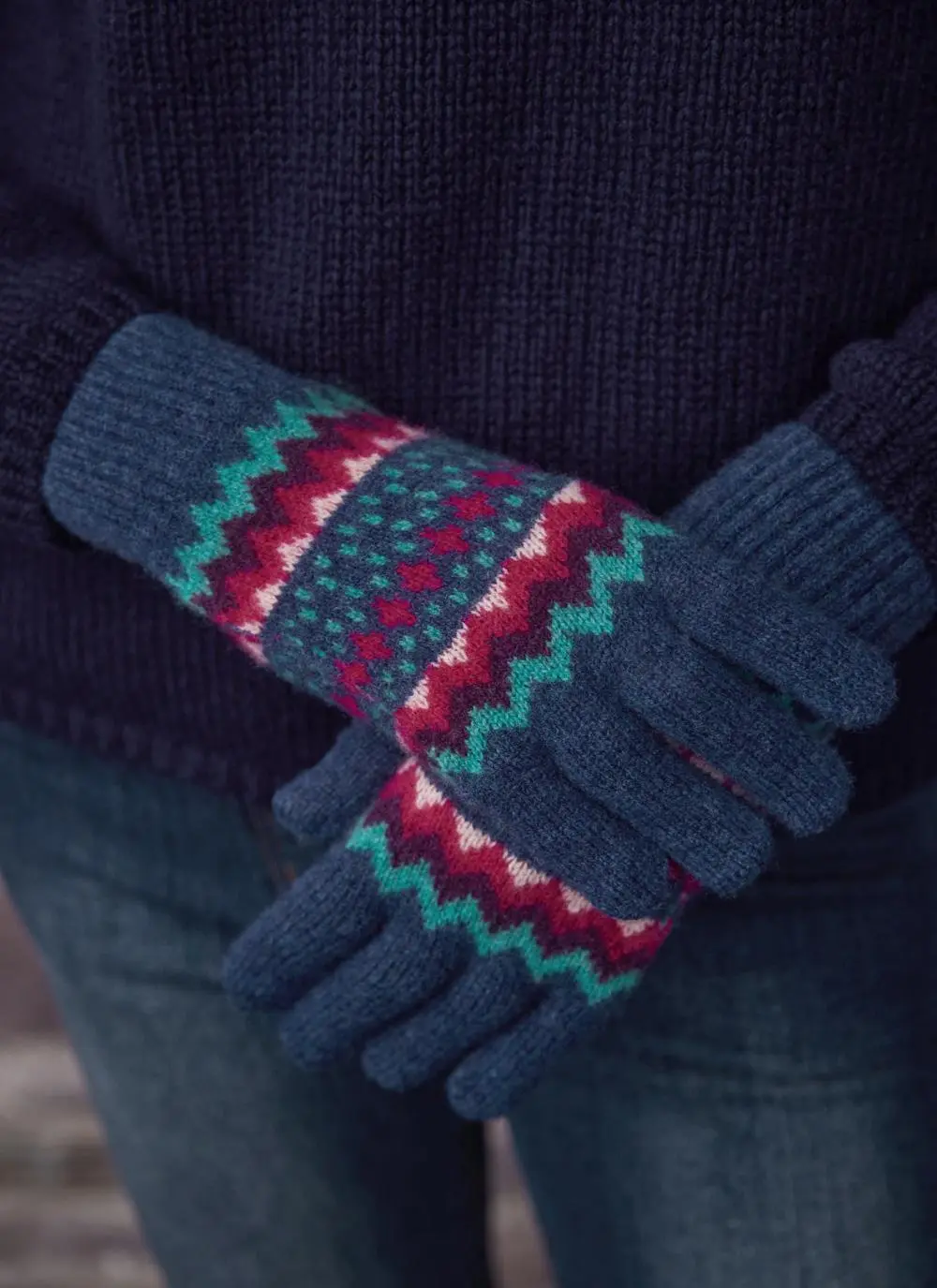 Fair Isle Hope Beret, Scarf & Gloves Set
