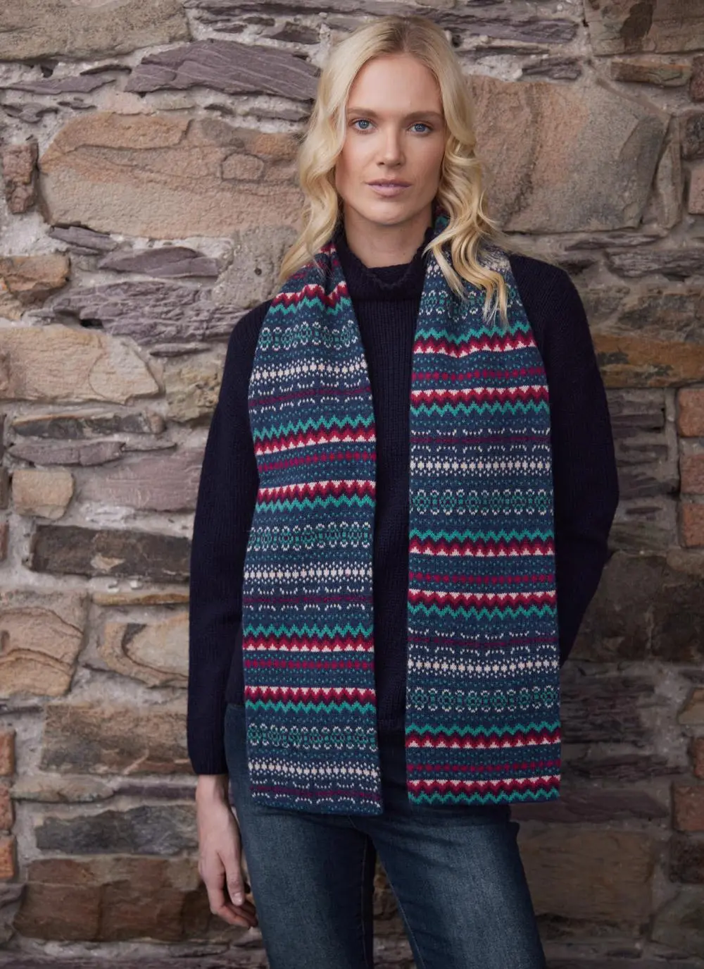 Fairisle Hope Knit Scarf