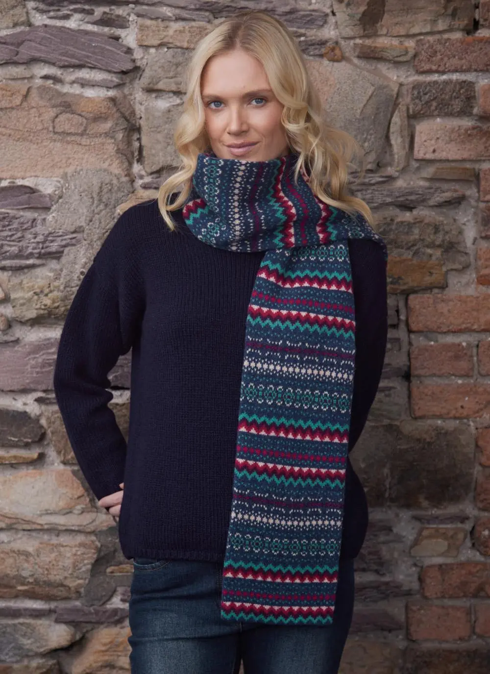Fair Isle Hope Beret, Scarf & Gloves Set