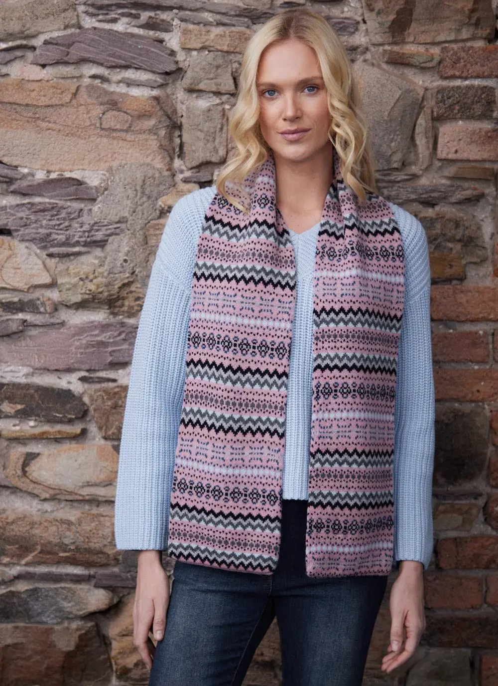 Fairisle Hope Knit Scarf