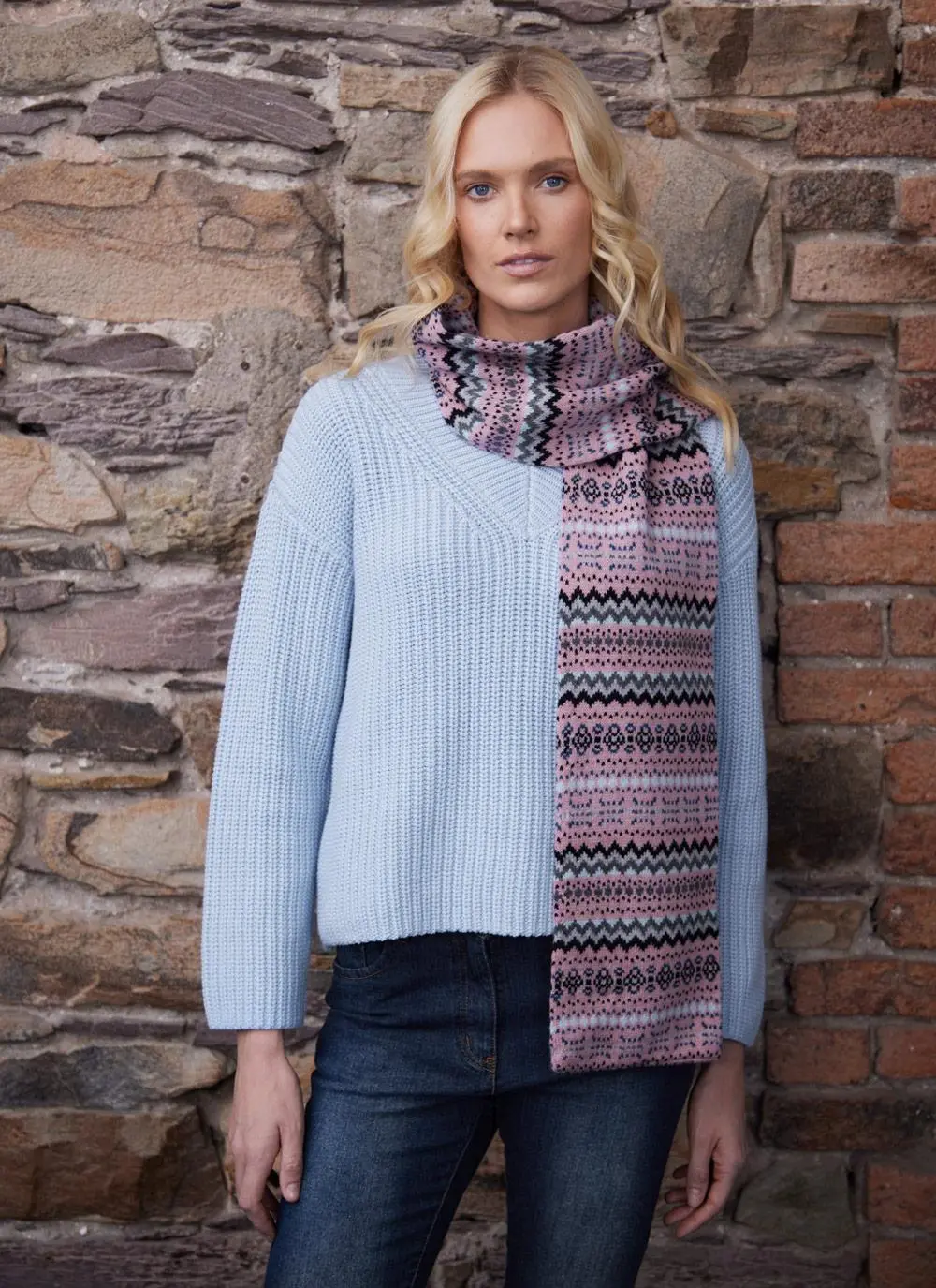 Fairisle Hope Knit Scarf