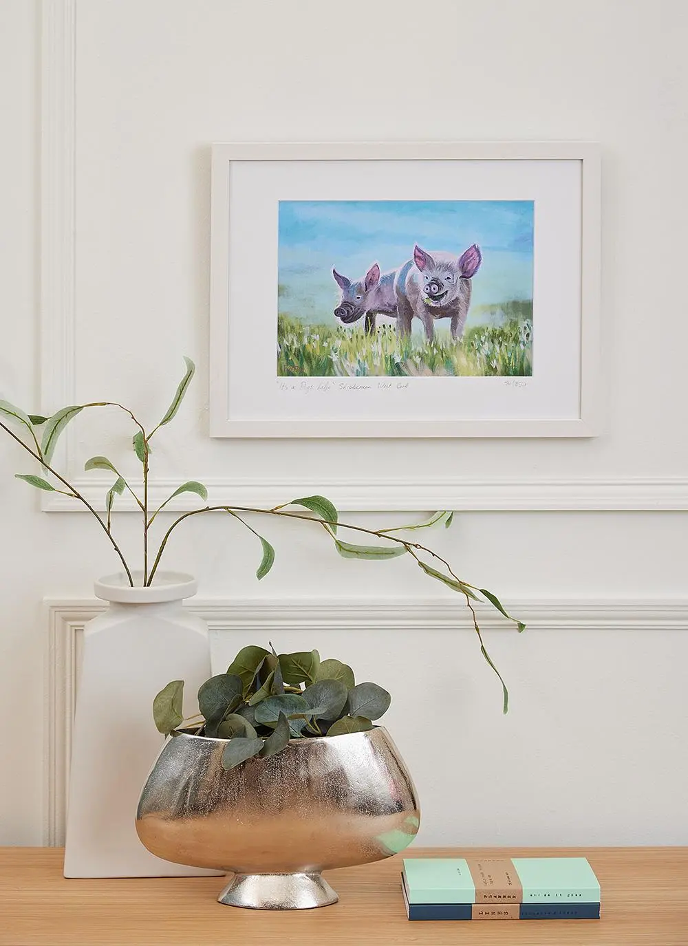It's a Pig's Life Framed Print (17 x 13 inches)
