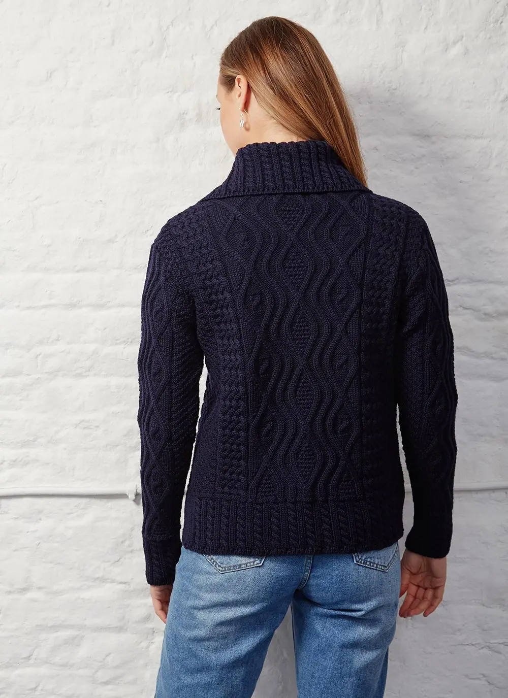 Fiona One Button Aran Cardigan