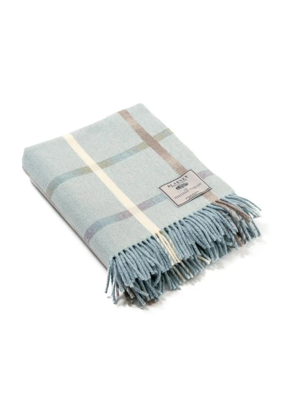 First Frost Windowpane Lambswool Throw