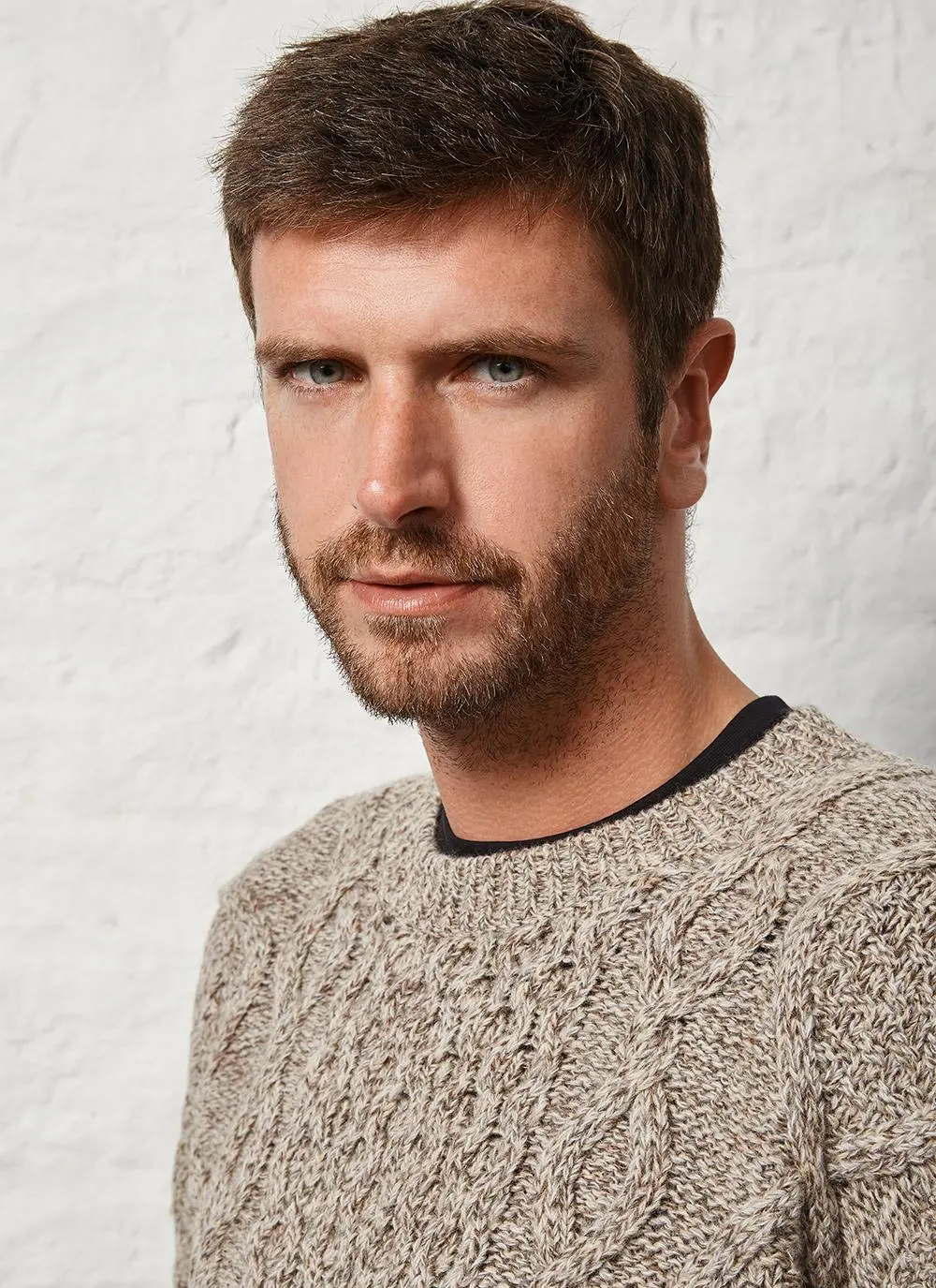 Fisherman Aran Crew Sweater