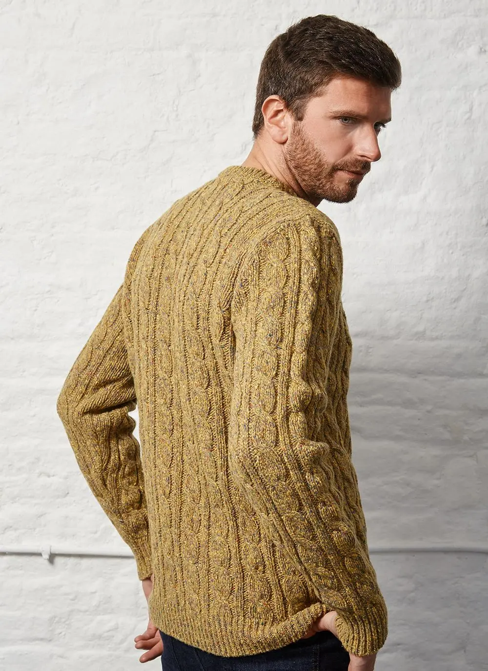 Fisherman Cable Crew Neck Sweater
