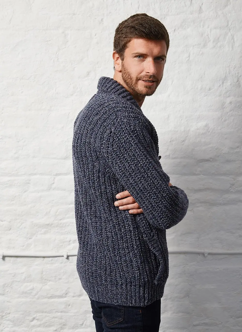 Fisherman Chunky Ribbed Cardigan
