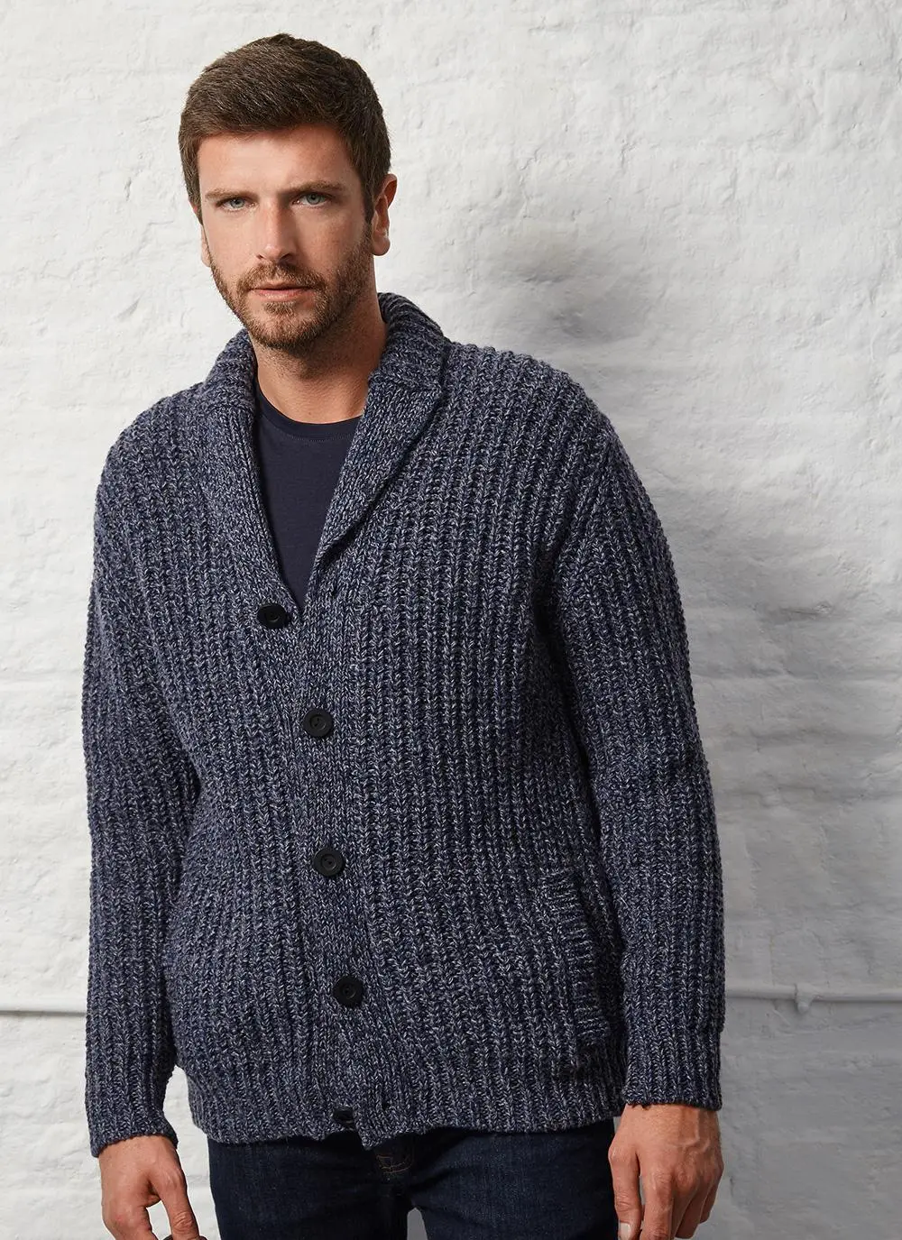 Fisherman Chunky Ribbed Cardigan