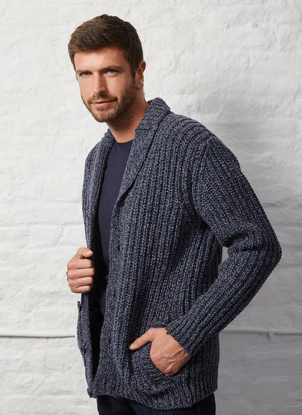 Fisherman Chunky Ribbed Cardigan