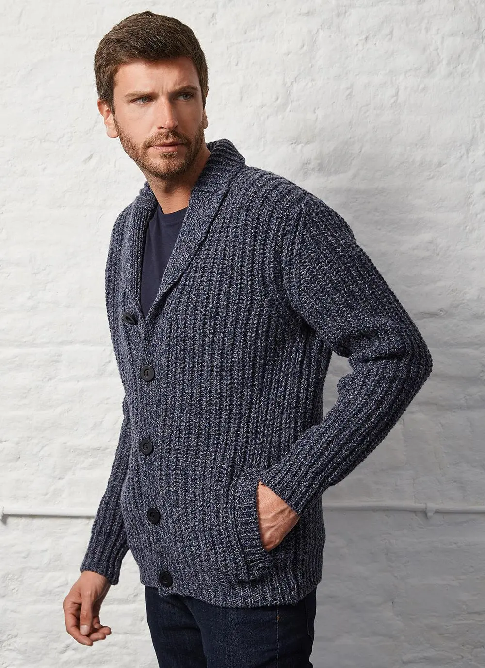 Fisherman Chunky Ribbed Cardigan