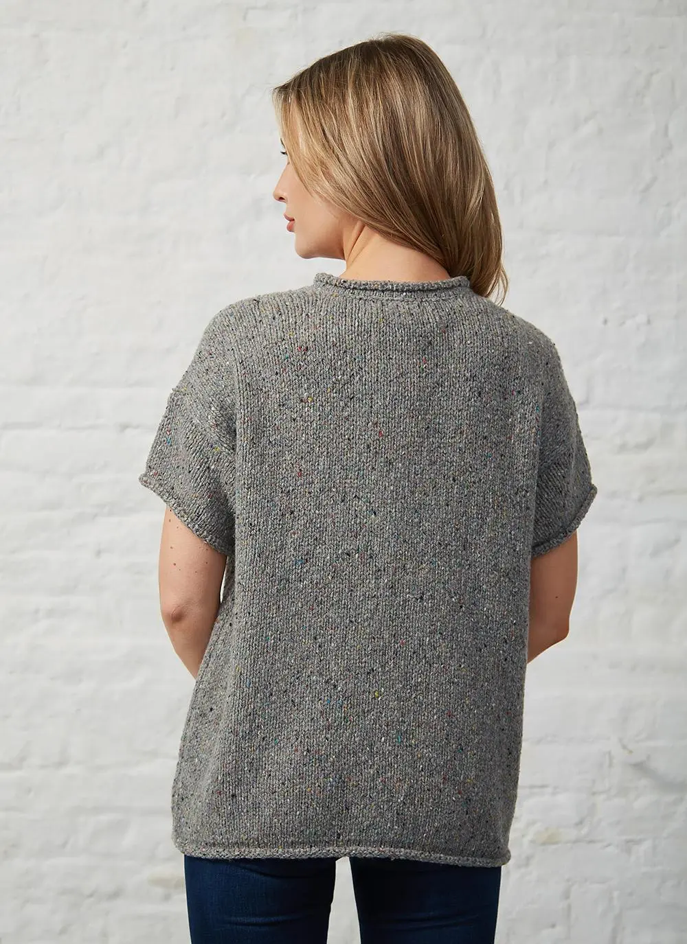 Fisherman Donegal Fleck T-Shirt Pocket Sweater