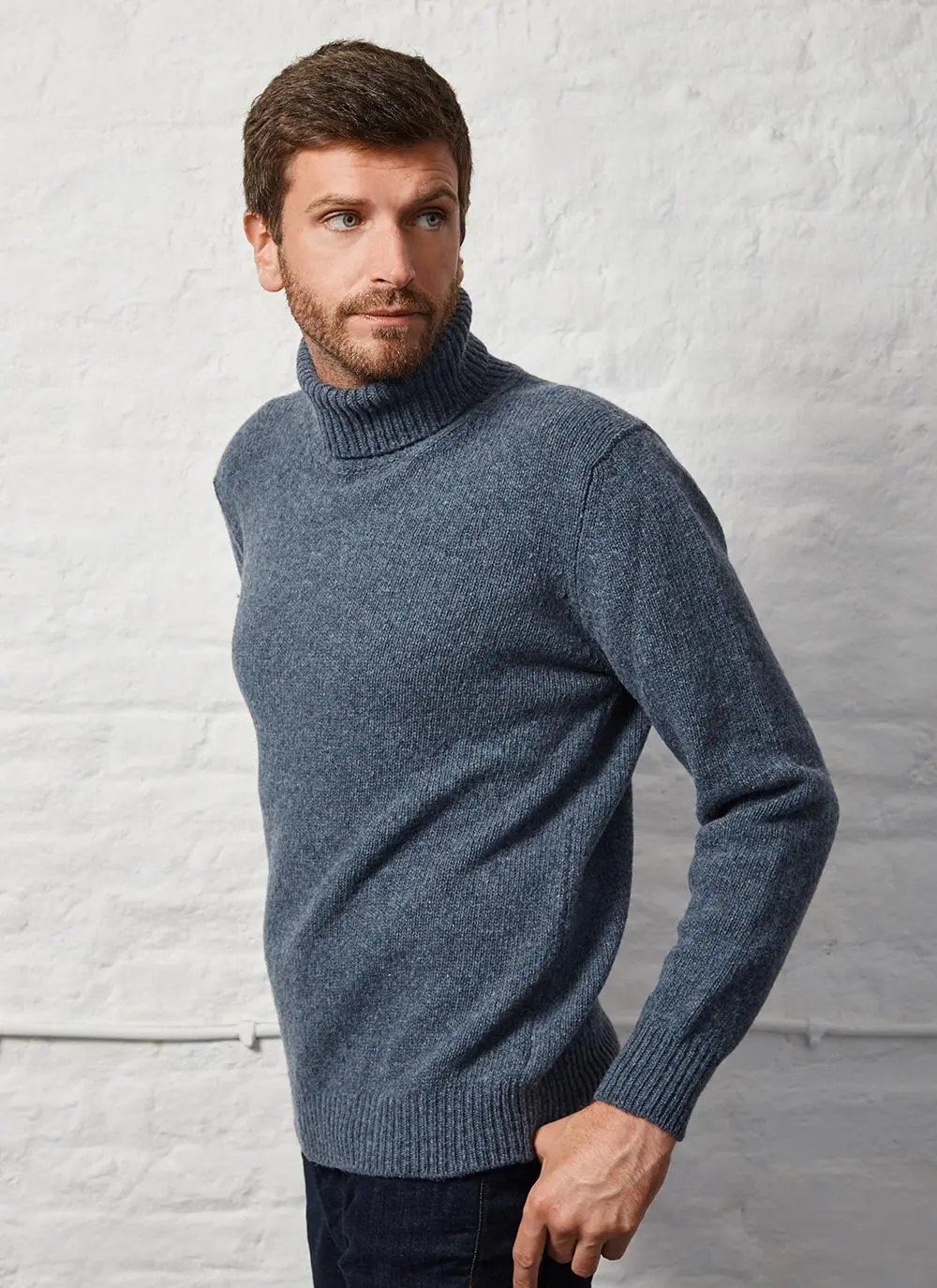 Fisherman Polo Neck Sweater
