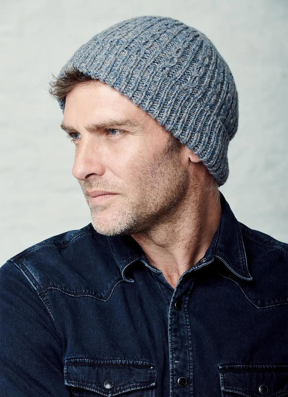 Fisherman Ribbed Turn Up Beanie