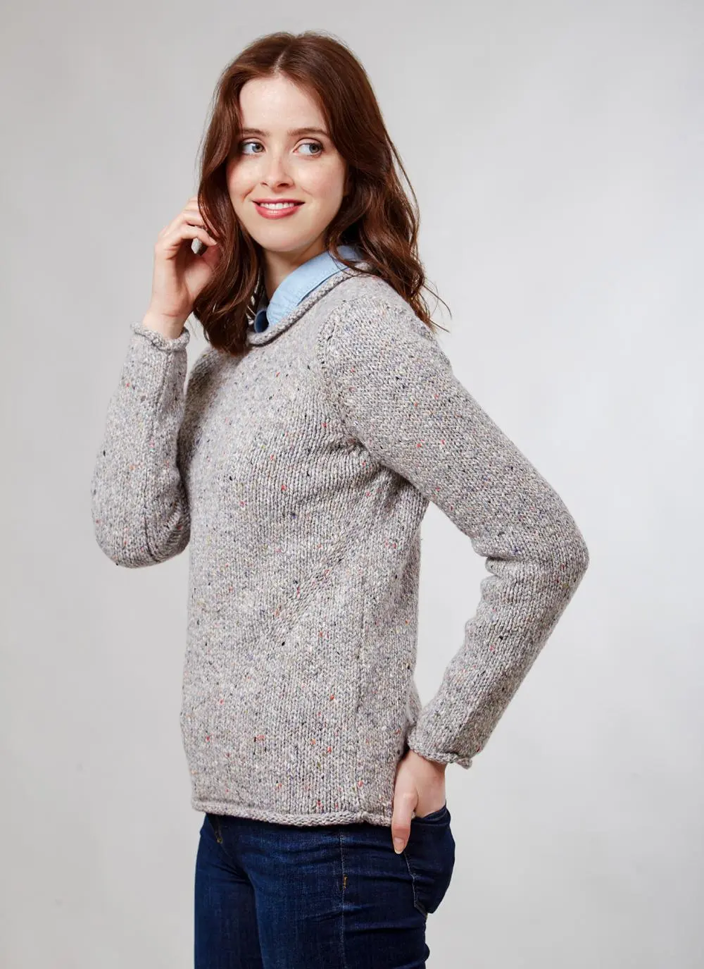 Fisherman Roll Neck Sweater