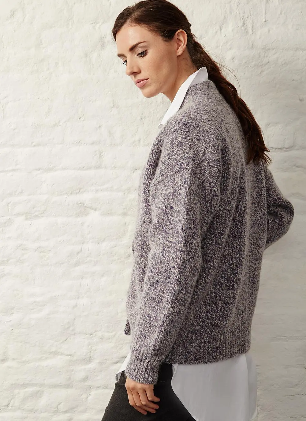 Fisherman Wool Alpaca Toggle Cardigan