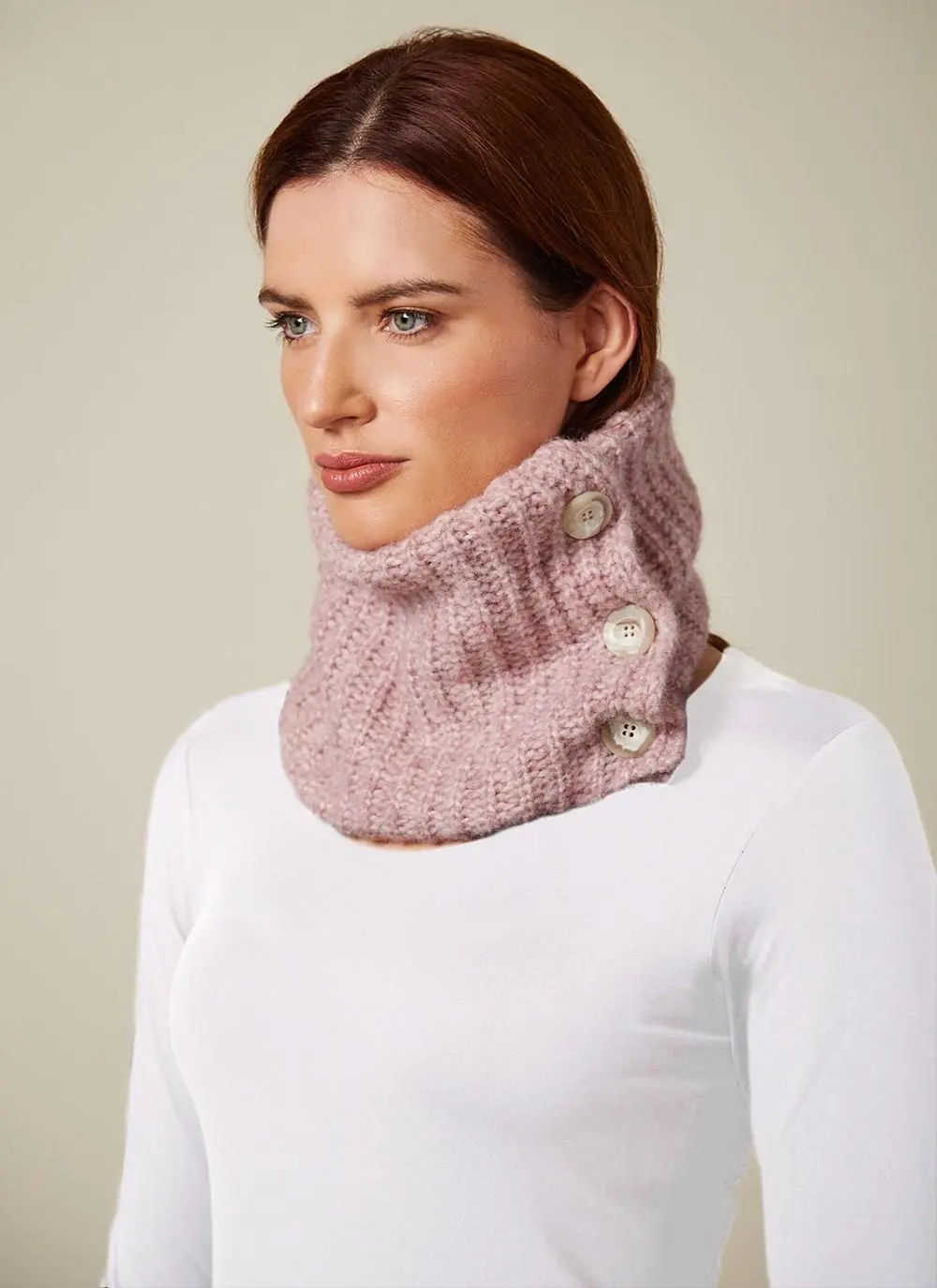 Fisherman Ribbed Button Collar
