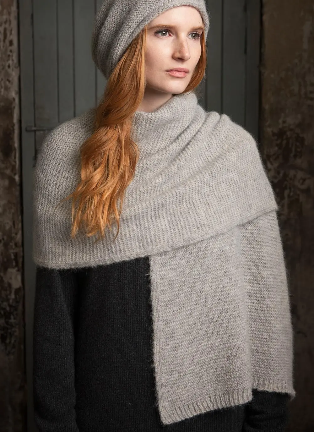 Fisherman Alpaca Oversized Scarf