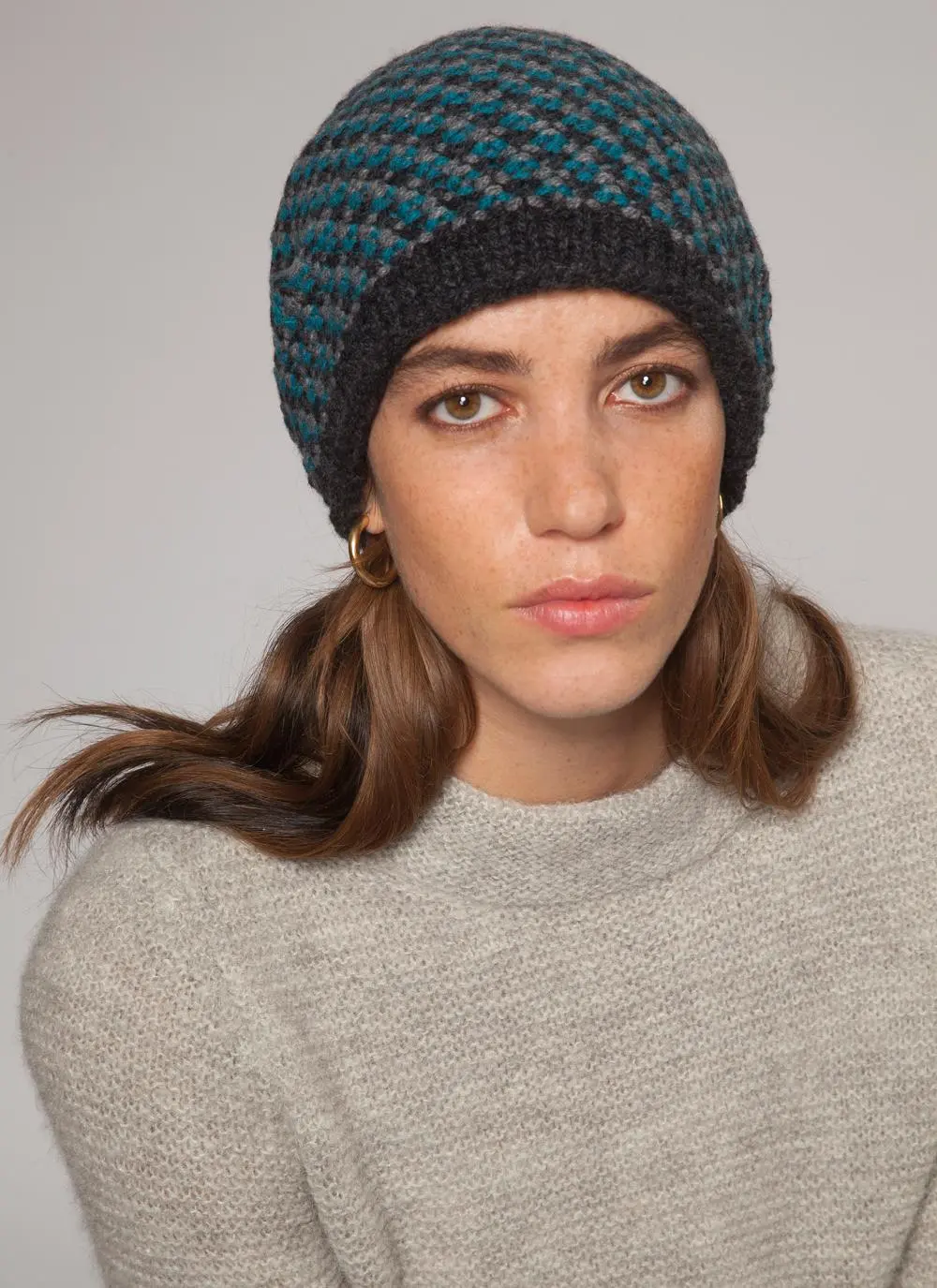 Fisherman Chunky Seed Stitch Beanie