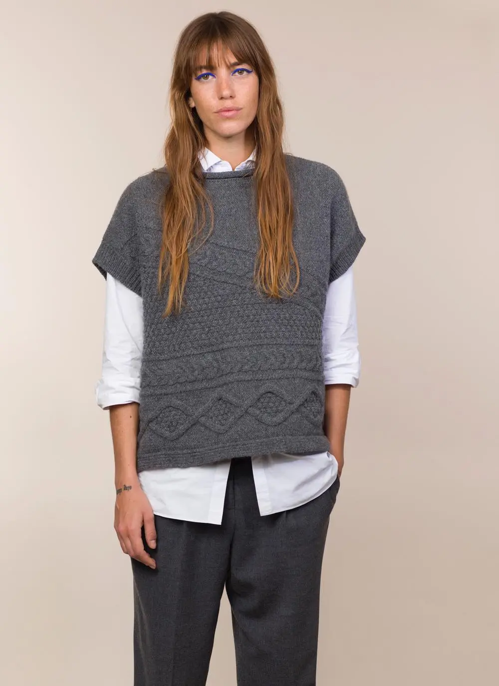 Fisherman Lambswool Aran Cable Sweater