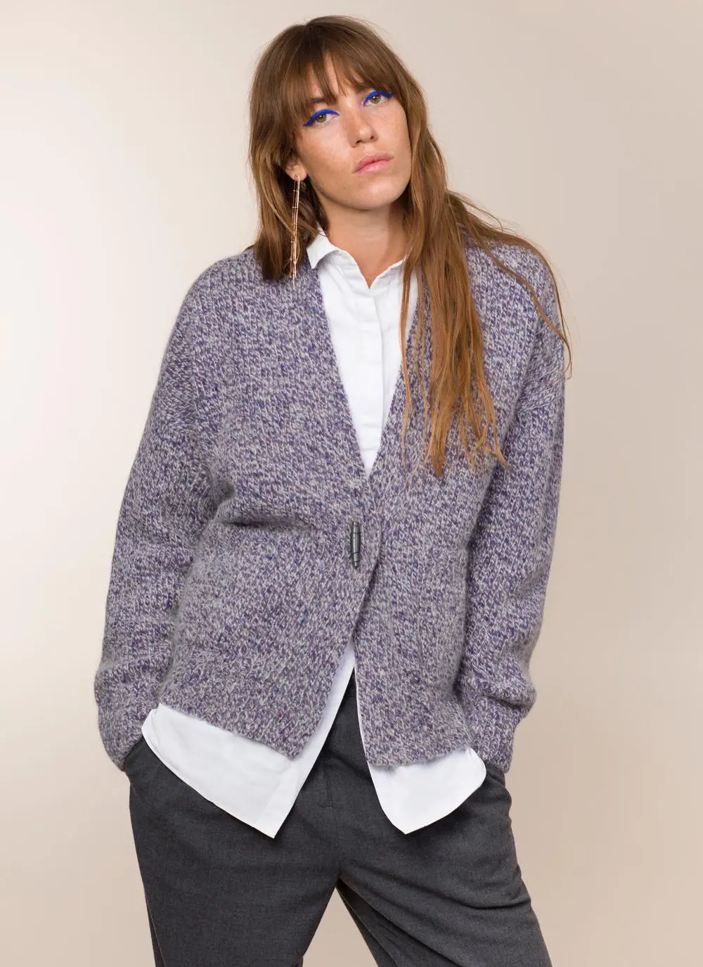 Fisherman Wool Alpaca Toggle Cardigan