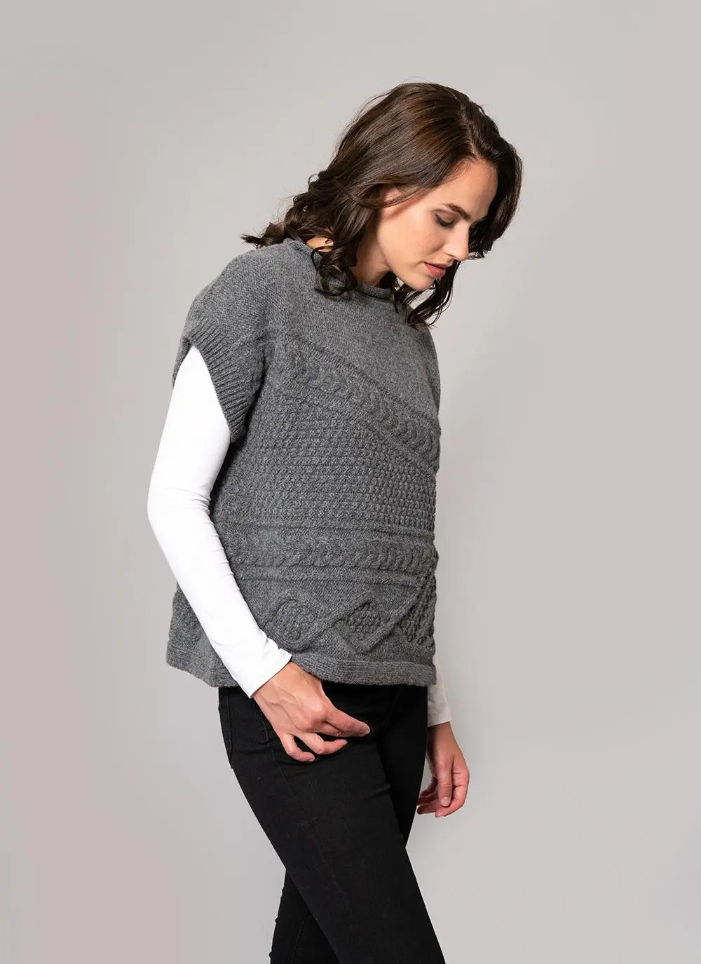 Fisherman Lambswool Aran Cable Sweater