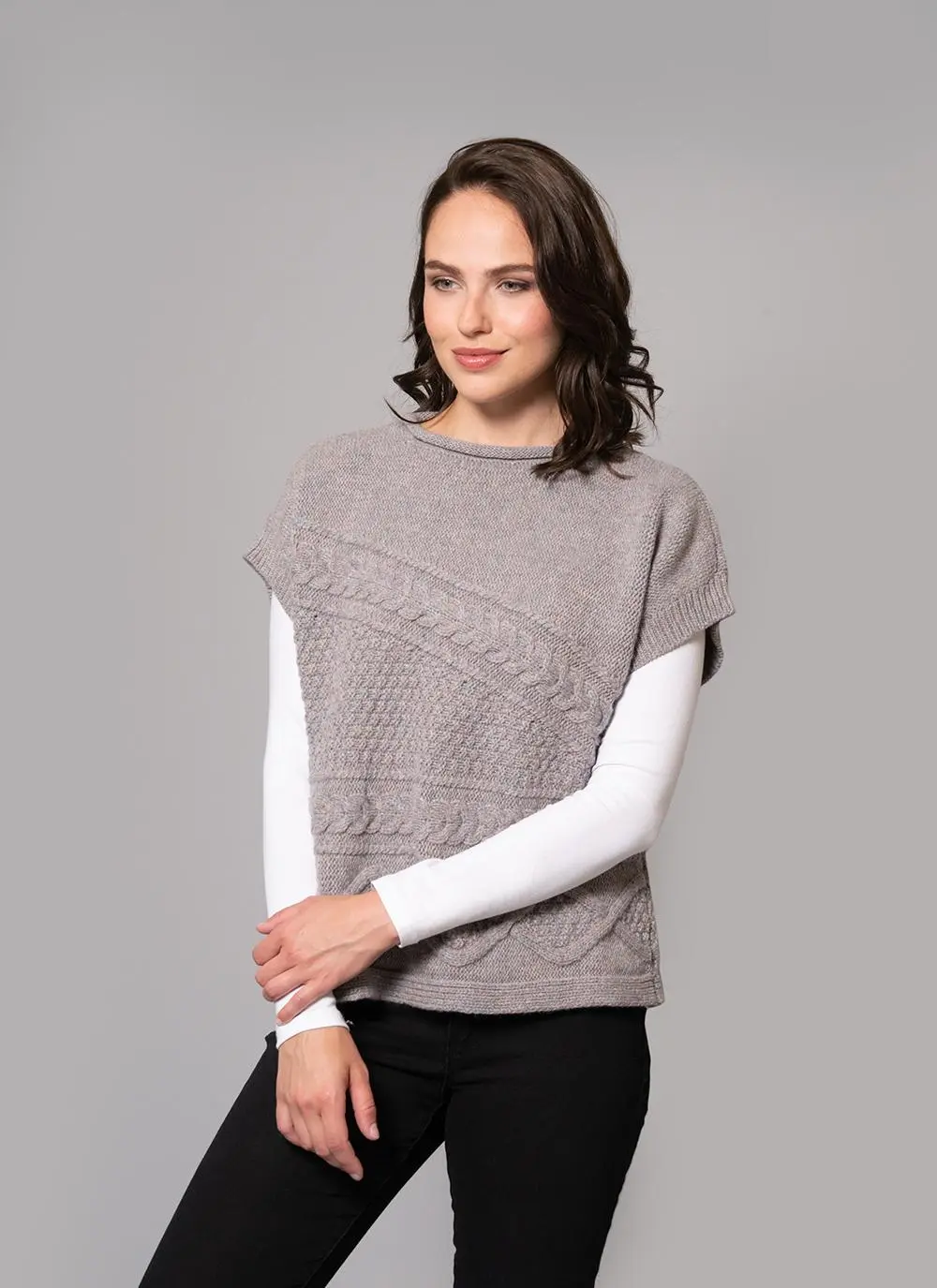 Fisherman Lambswool Aran Cable Sweater