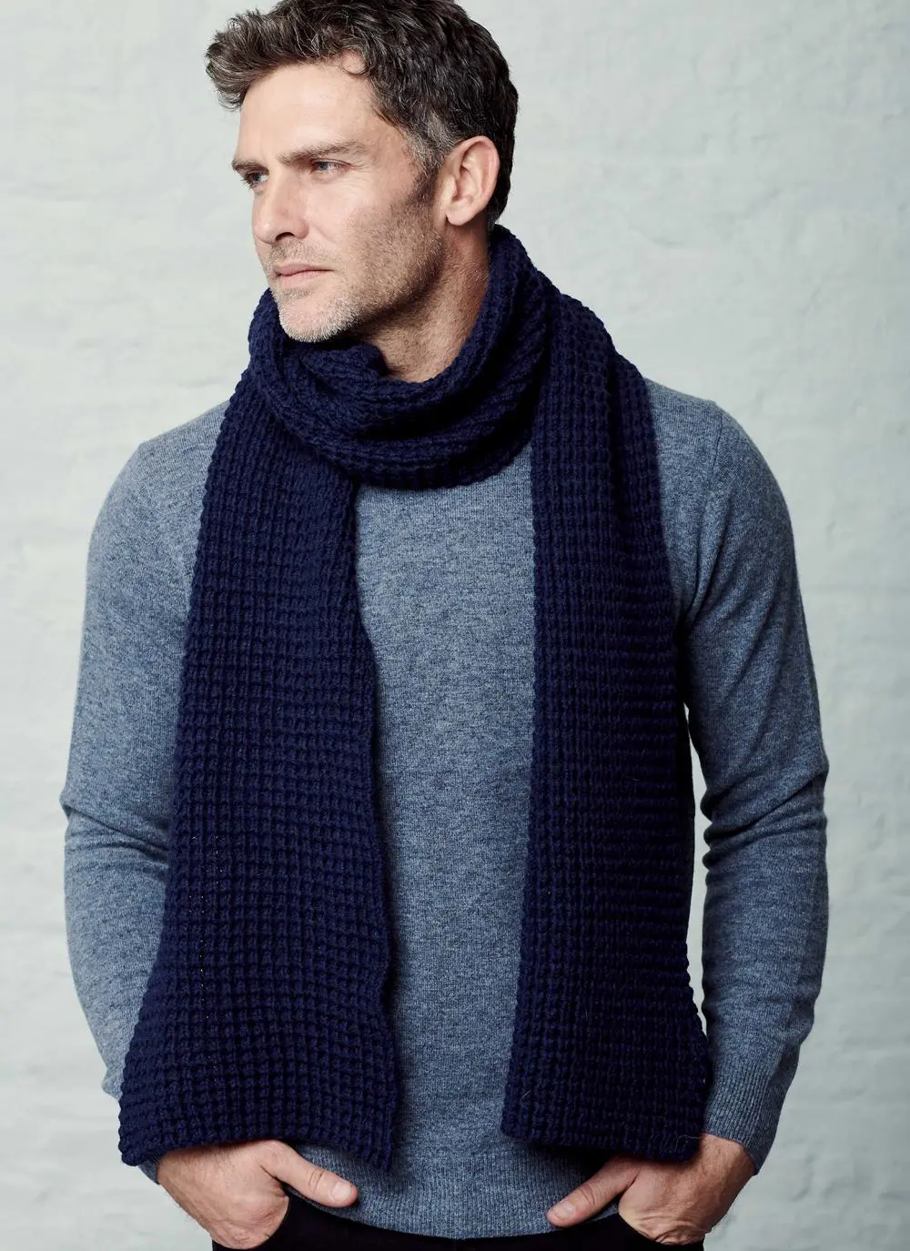 Fisherman Waffle Stitch Scarf