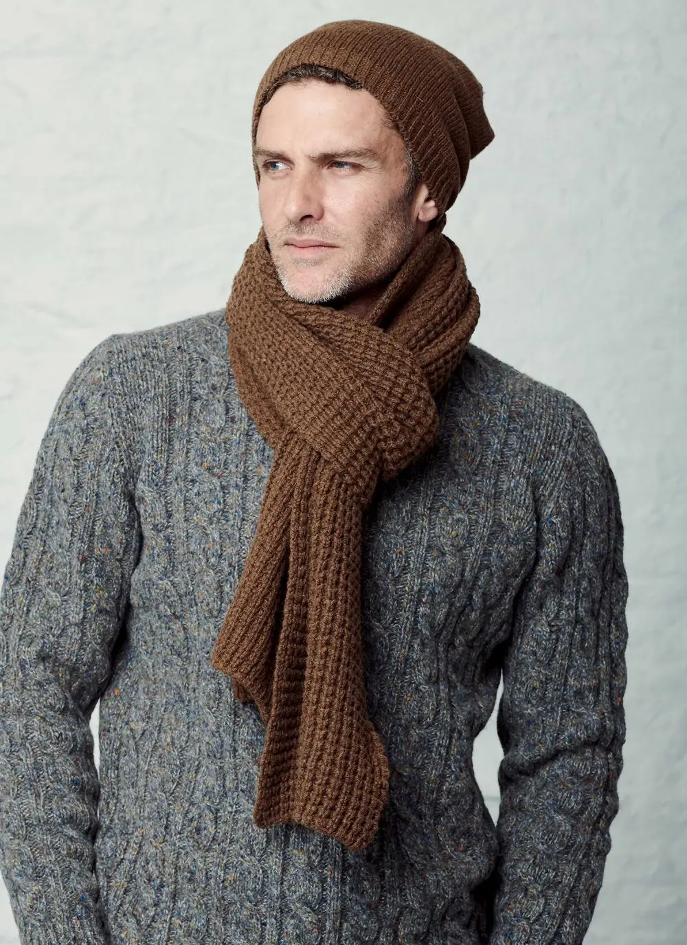 Fisherman Waffle Stitch Scarf