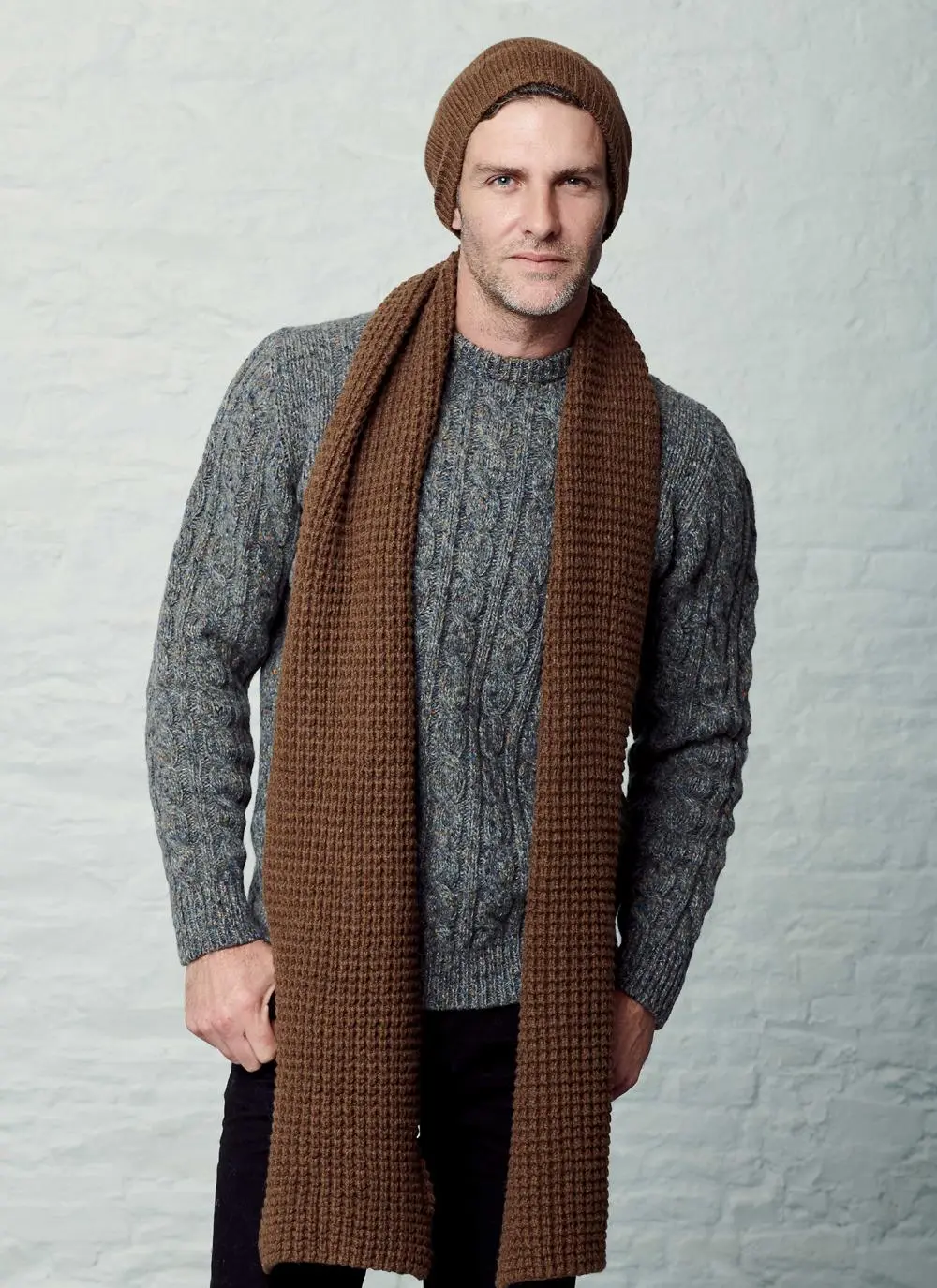 Fisherman Waffle Stitch Scarf
