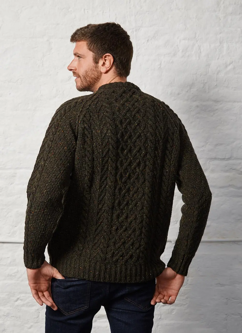 Fishing Trip Aran Crew Neck Sweater