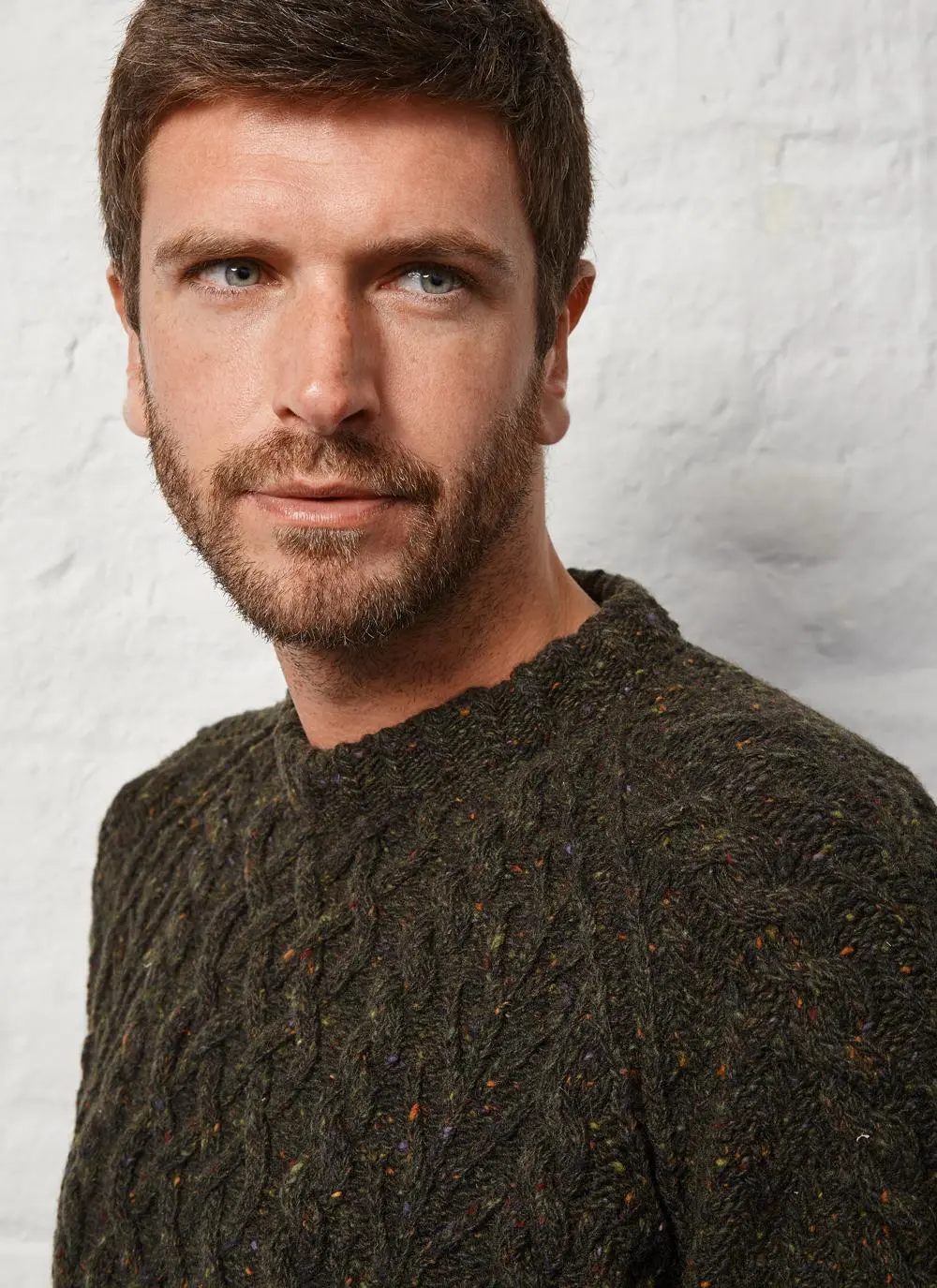 Fishing Trip Aran Crew Neck Sweater