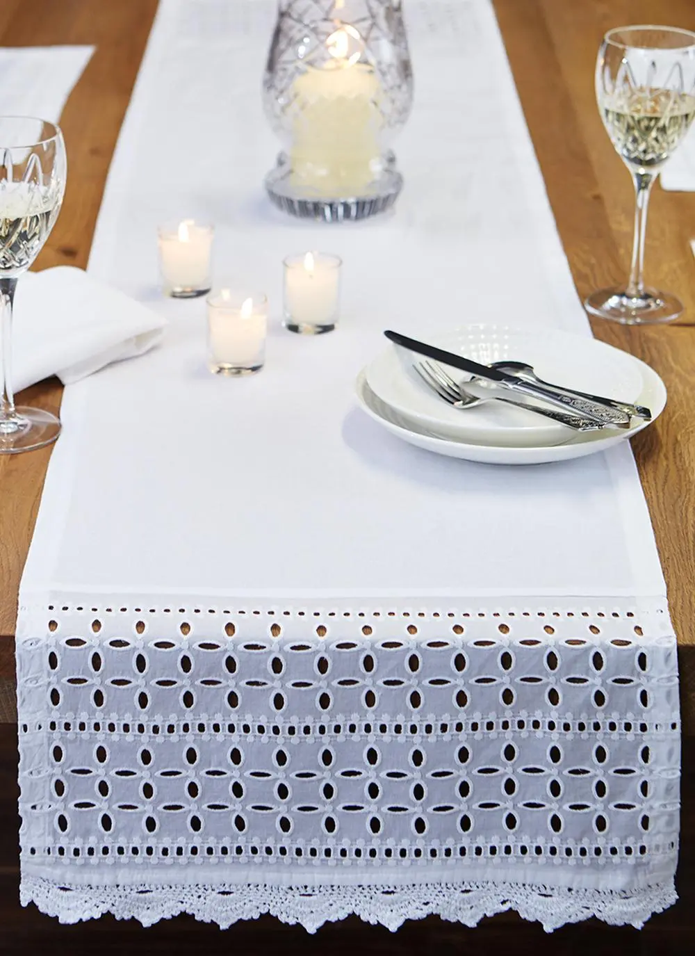 Floral Edge Table Runner