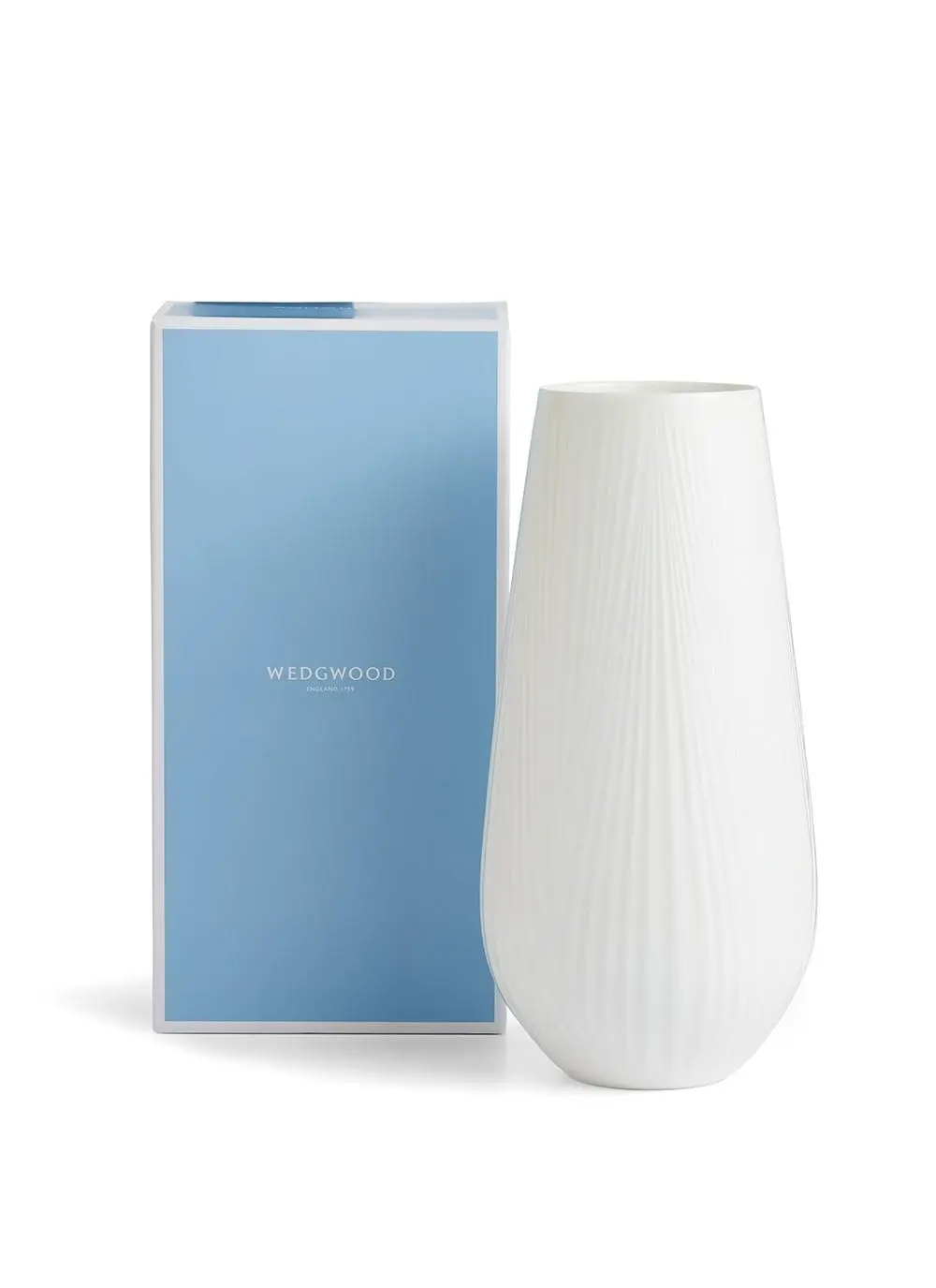Wedgwood White Folia Tall Vase