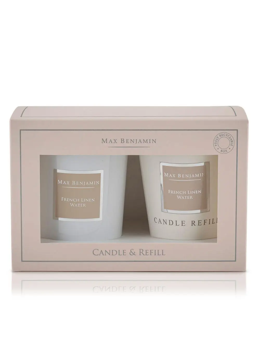 French Linen Water Candle & Refill Set 