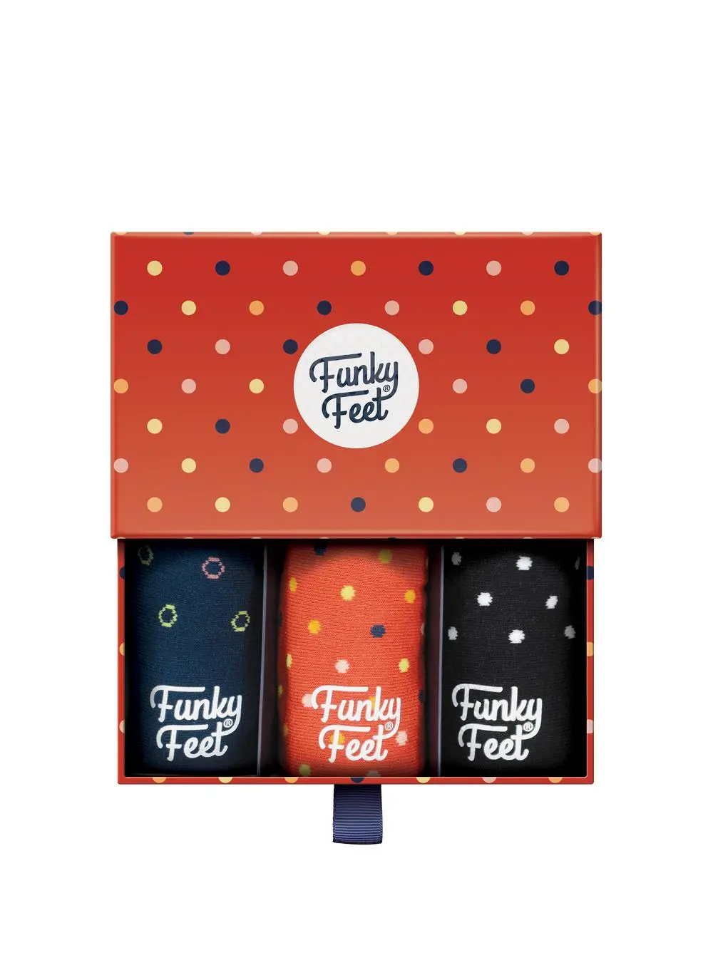 Funky Feet 3 Pack Mini Polka Dot Socks