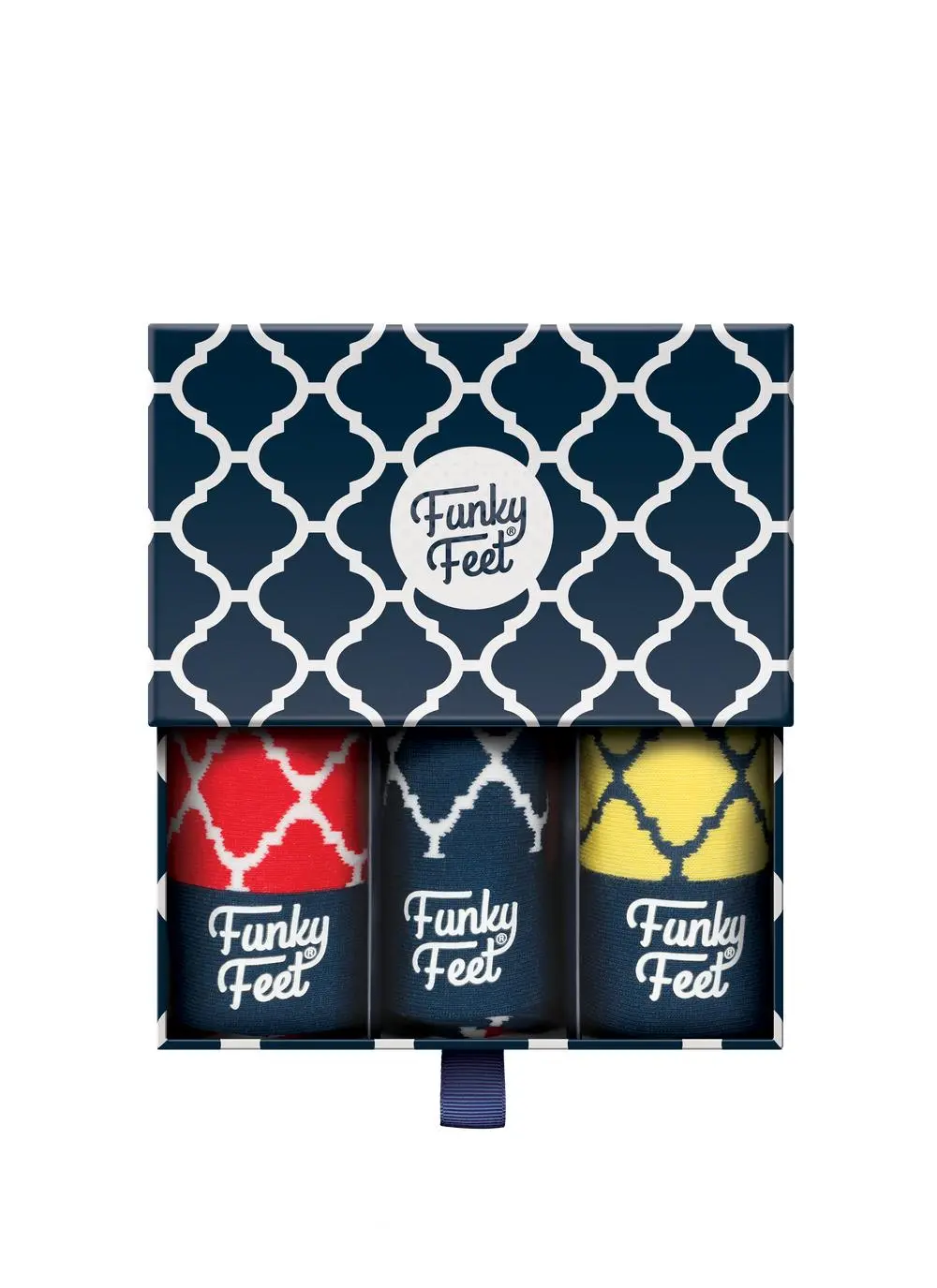 Funky Feet 3 Pack Morocco Pattern Socks