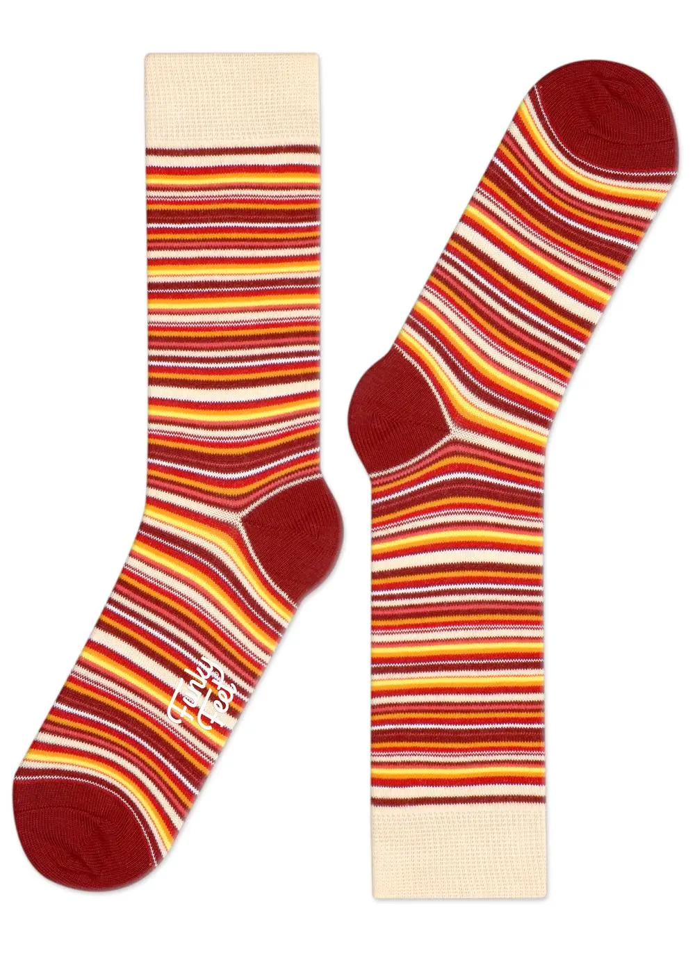Funky Feet 3 Pack Narrow Stripe Socks