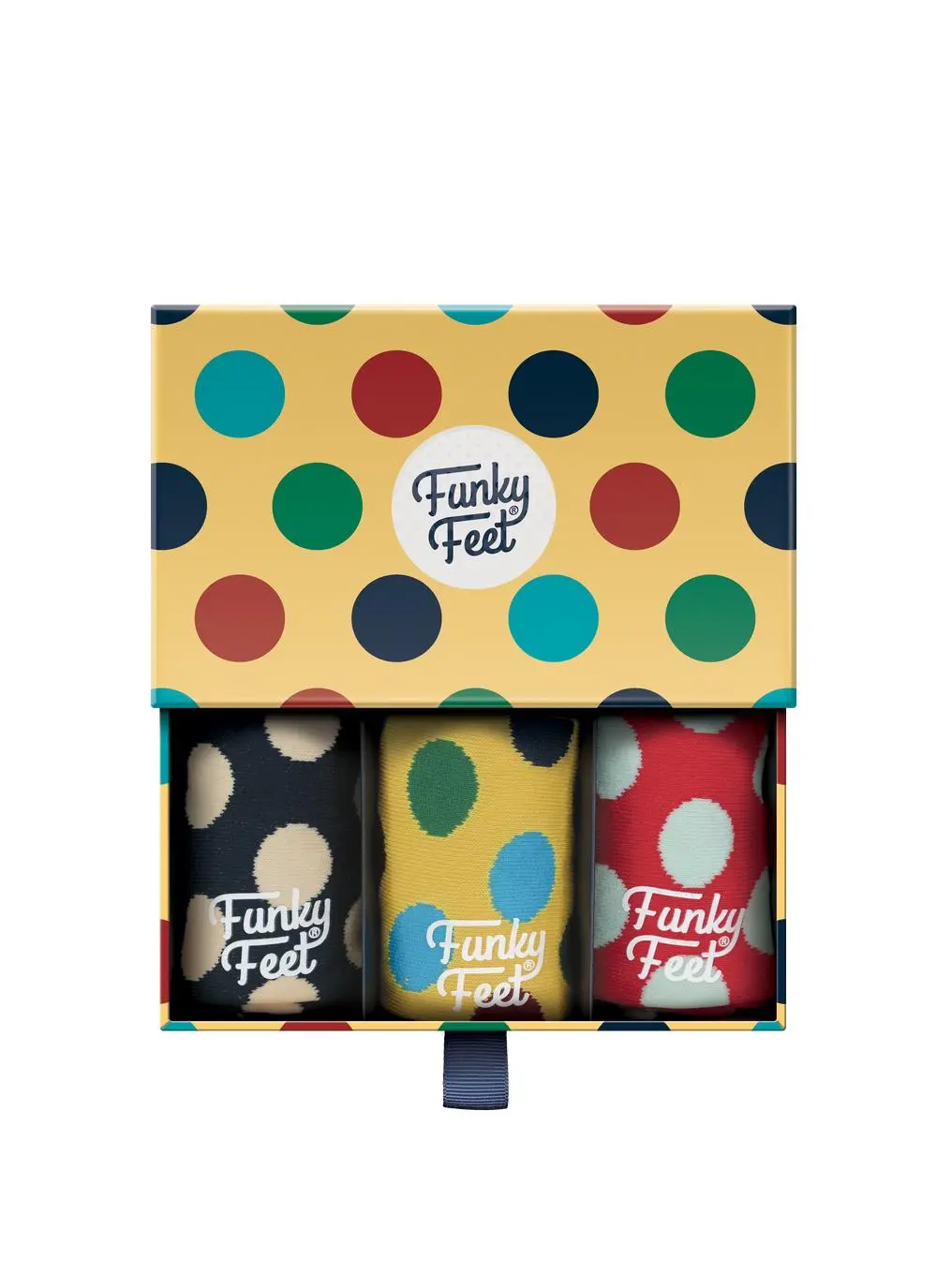 Funky Feet 3 Pack Polka Dot Socks