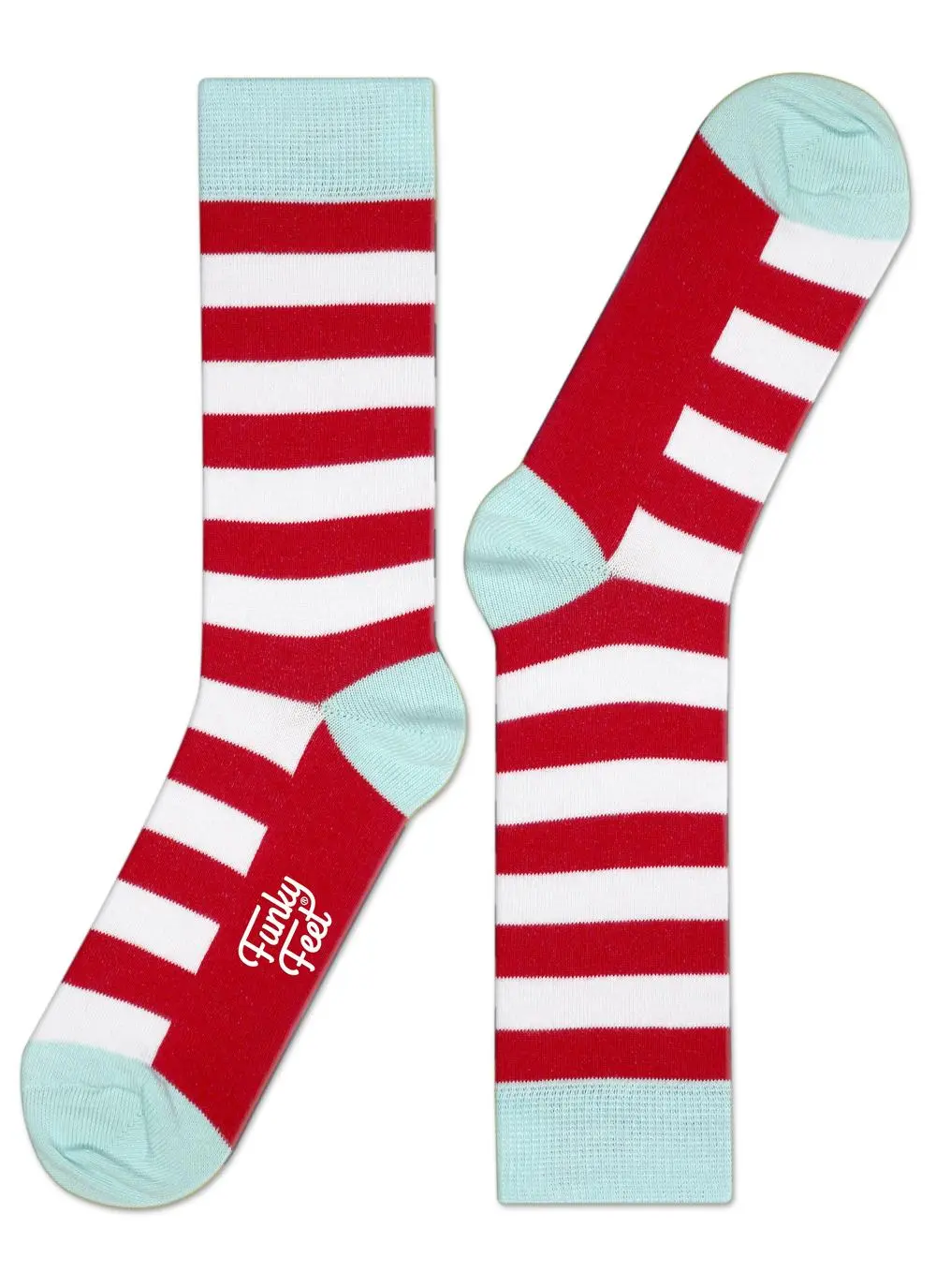 Funky Feet 3 Pack Wide Stripe Socks