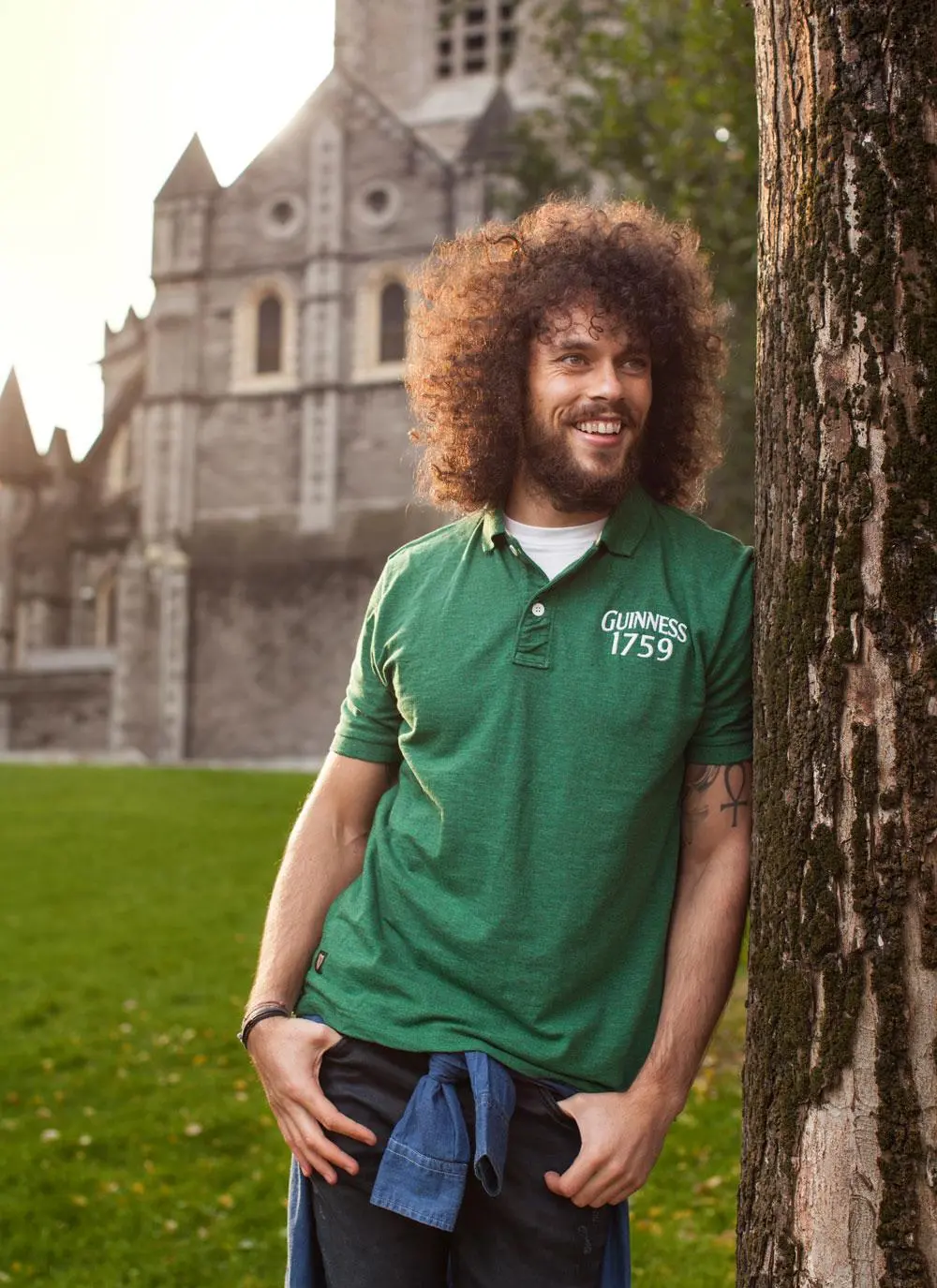Men's Guinness 1759 Green Polo Shirt