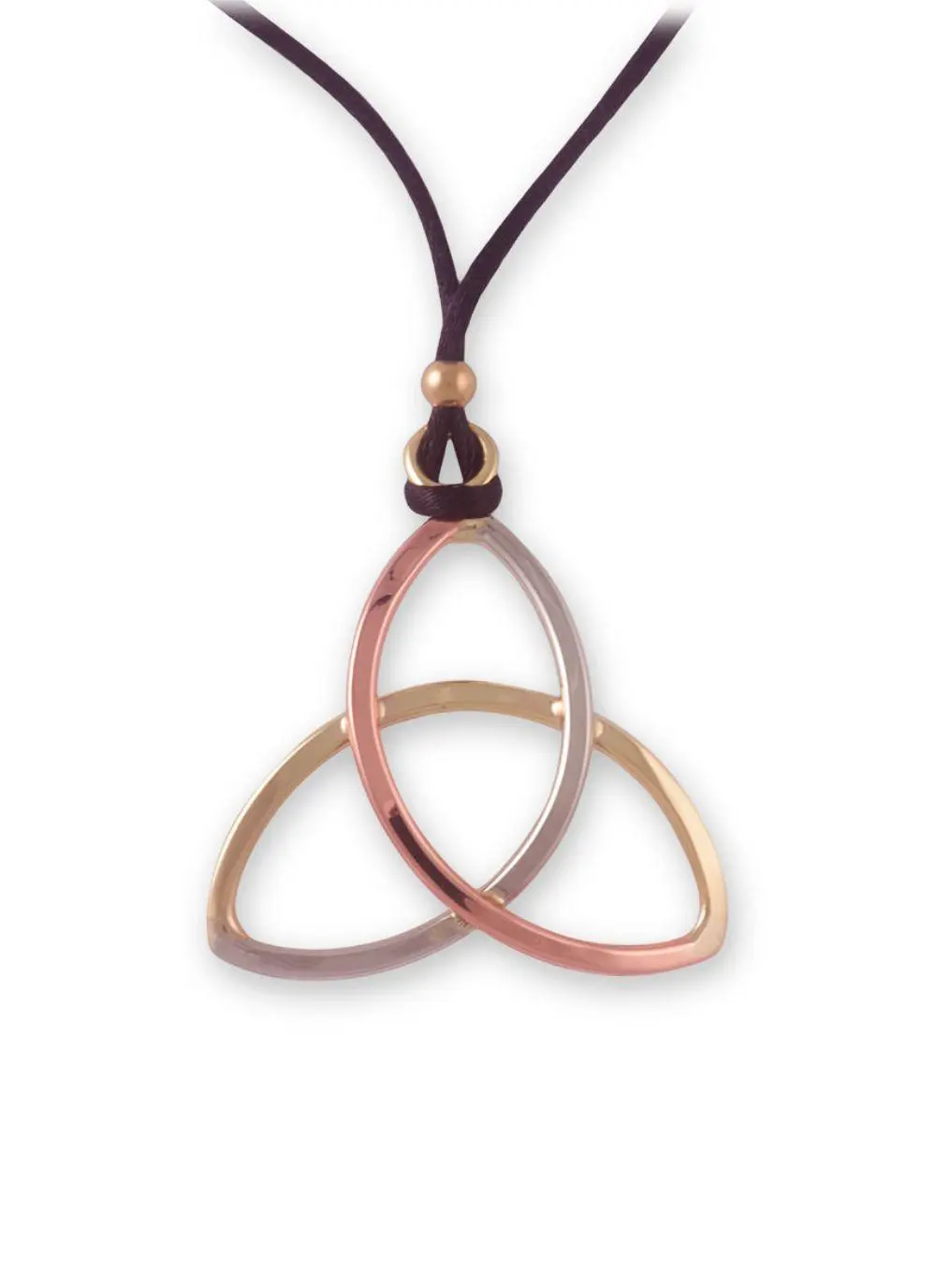 Tricolor Trinity Knot Pendant