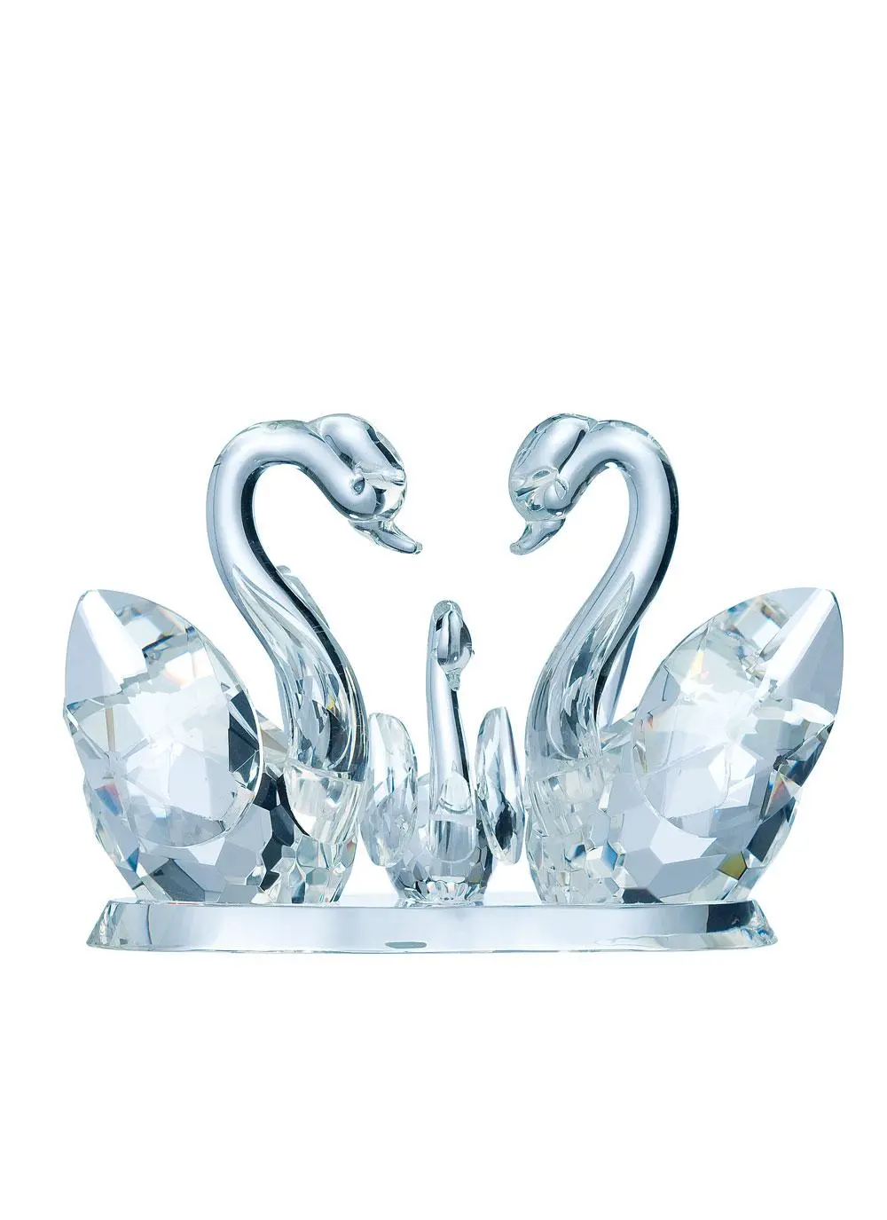 Galway Crystal Swan Family