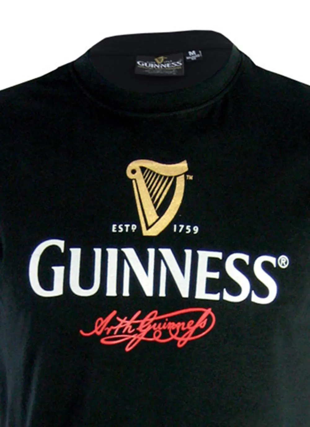 Mens Black Guinness Signature T-Shirt