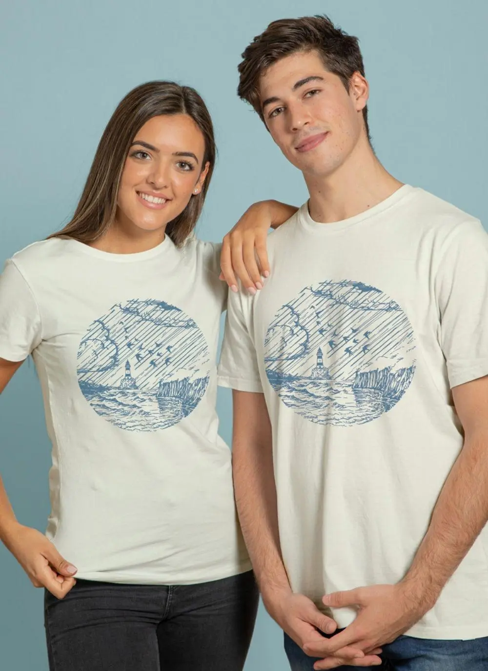 Unisex Lighthouse Graphic Sustainable T-Shirt 