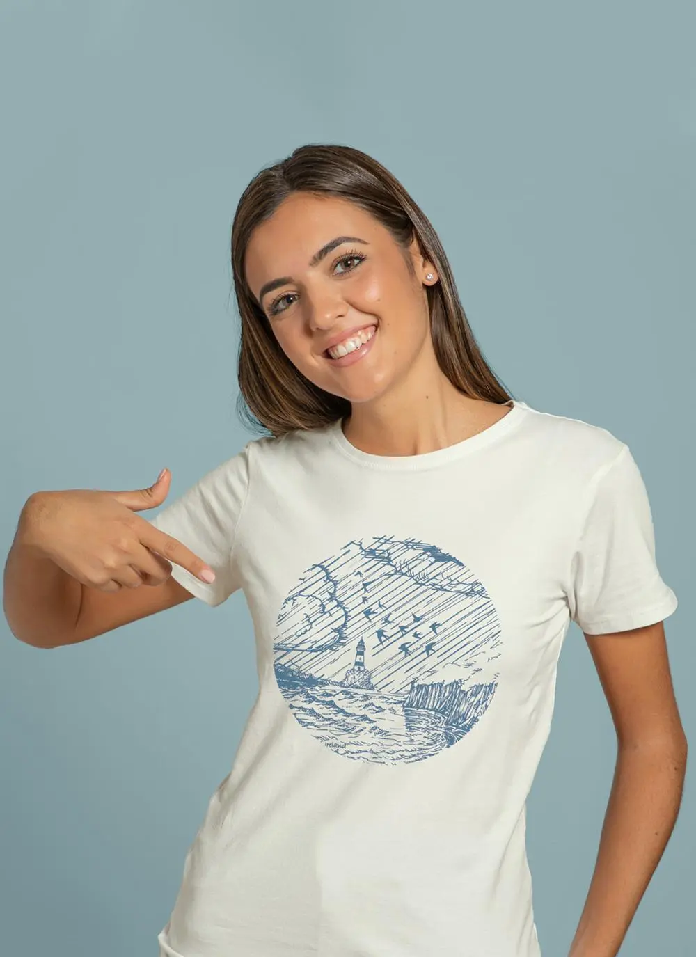 Unisex Lighthouse Graphic Sustainable T-Shirt 